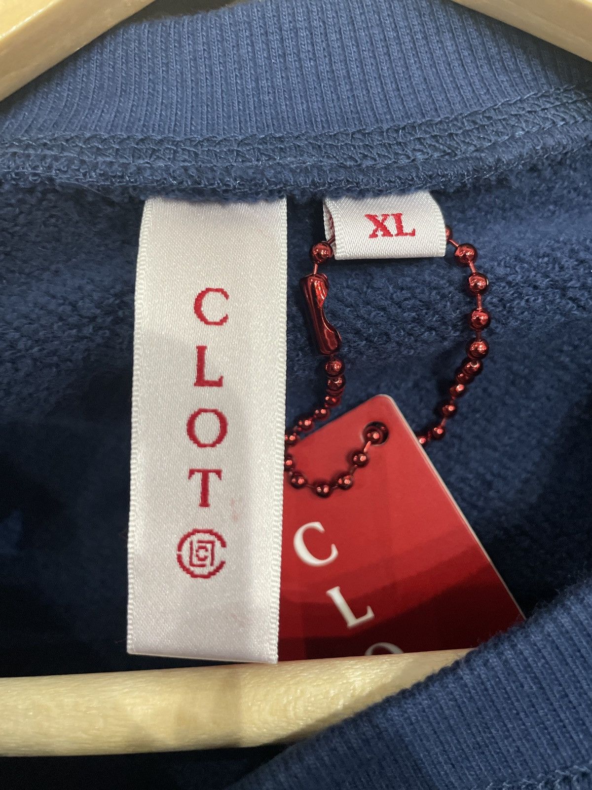 CLOT CLOT x Leslie Anita College Sweatshirt Navy Size XL Size US XL / EU 56 / 4 - 2 Thumbnail