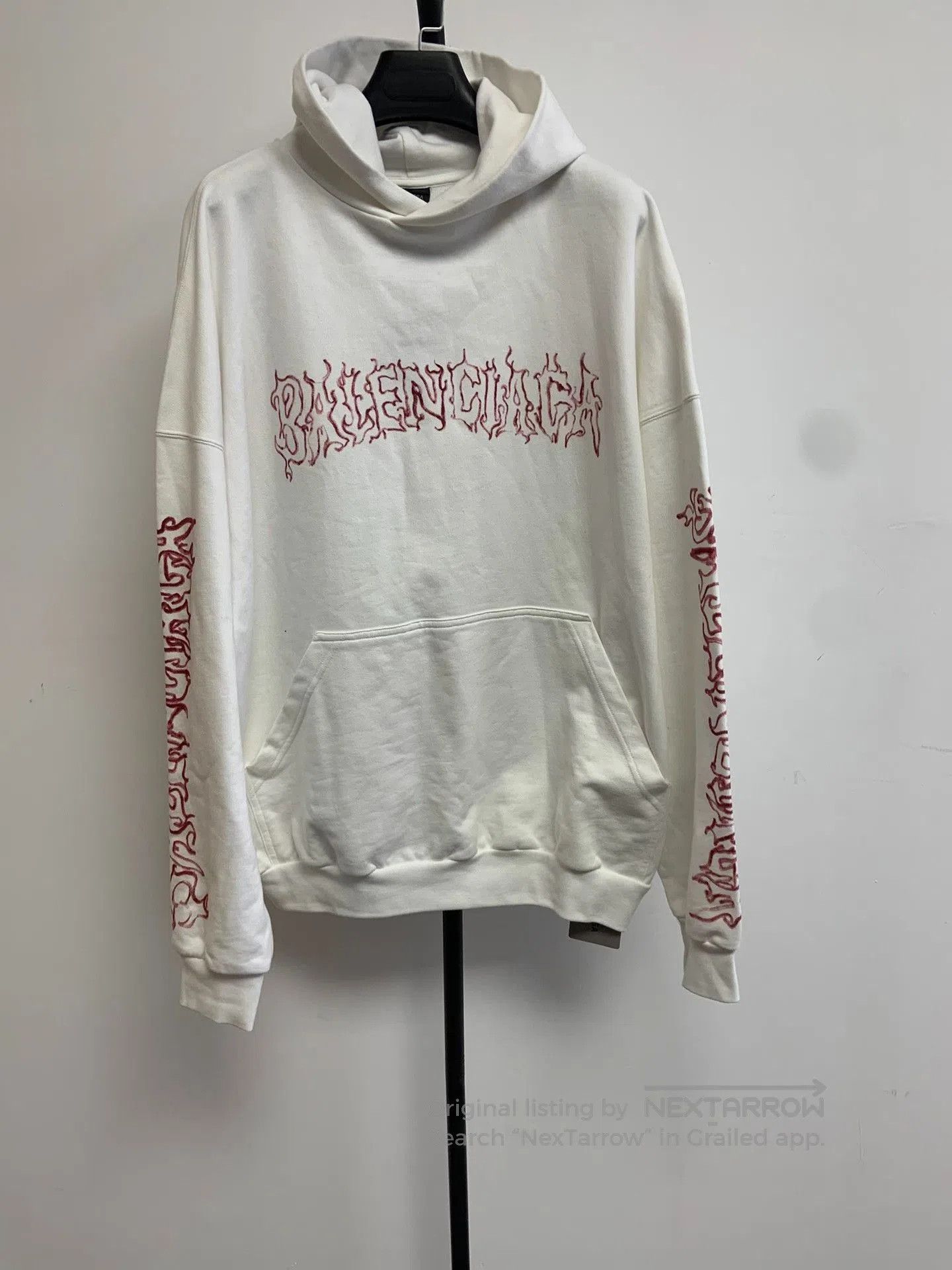 Balenciaga Balenciaga Logo Print Hooded Pullover. Size US M / EU 48-50 / 2 - 1 Thumbnail