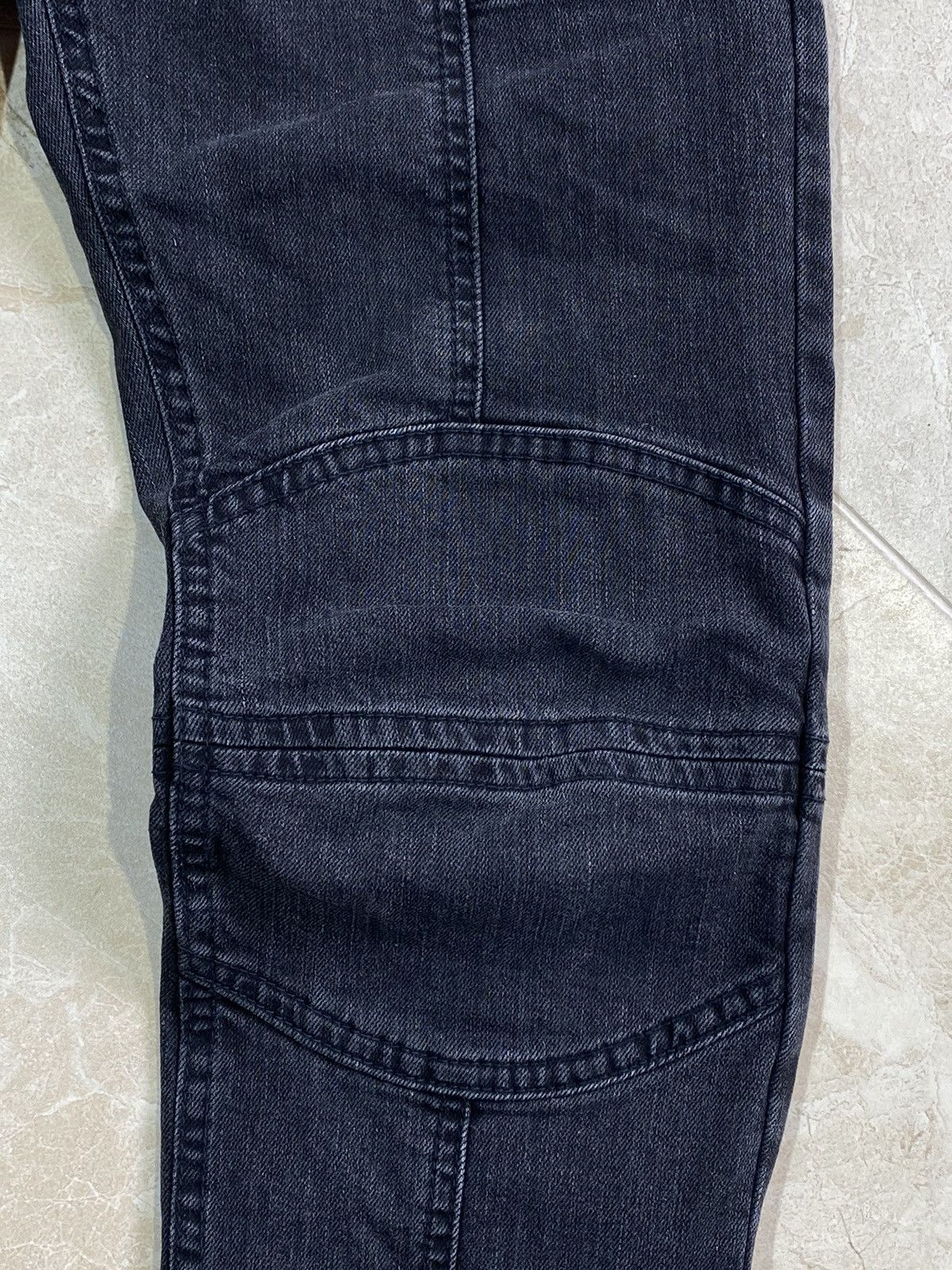 Balmain Balmain Washed Grey Denim Skinny Biker Jeans Size 36" / US 14 / IT 50 - 10 Thumbnail
