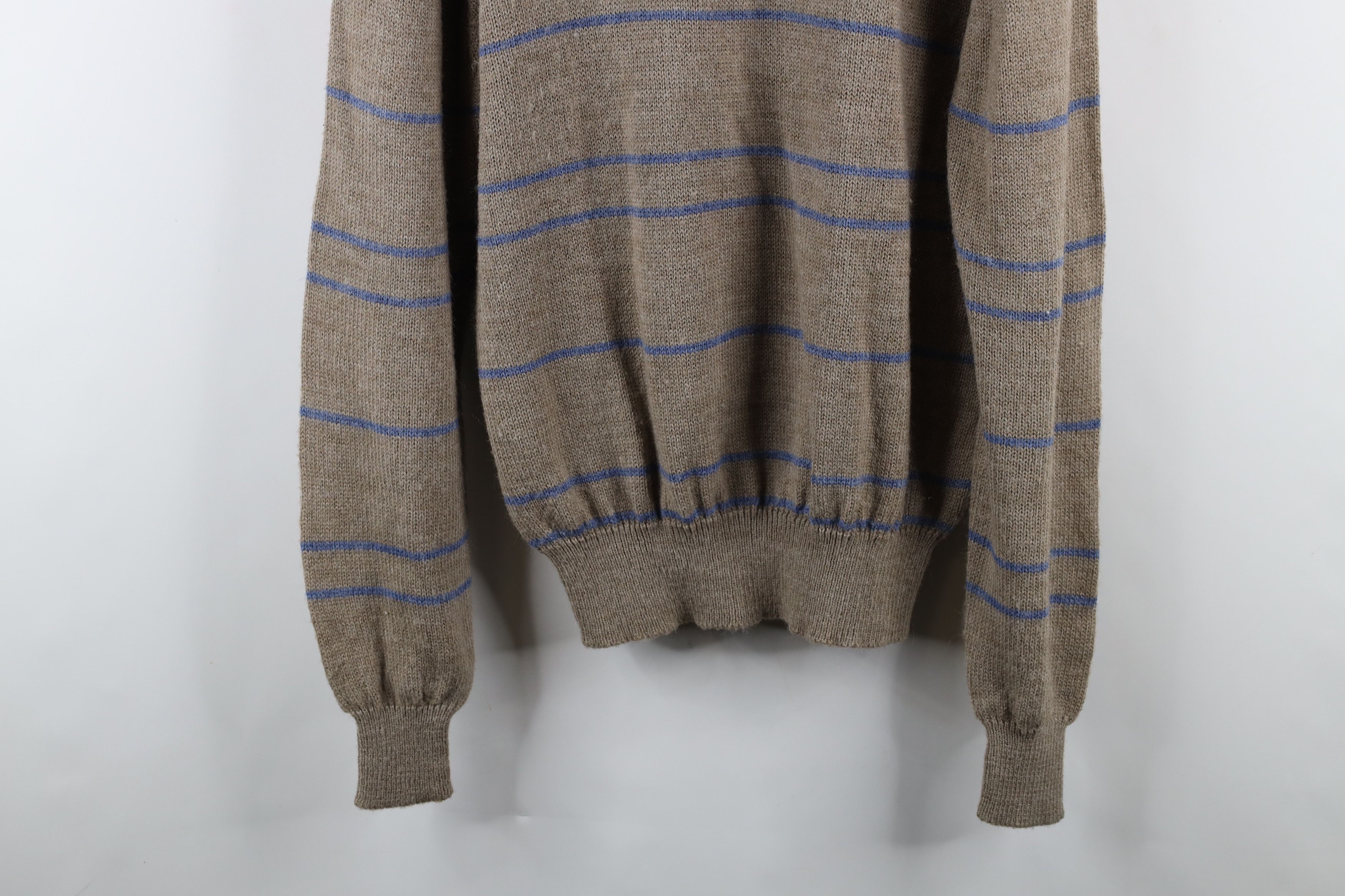 Vintage Vintage 70s Streetwear Crewneck Sweater Oatmeal Brown Size US XL / EU 56 / 4 - 3 Thumbnail