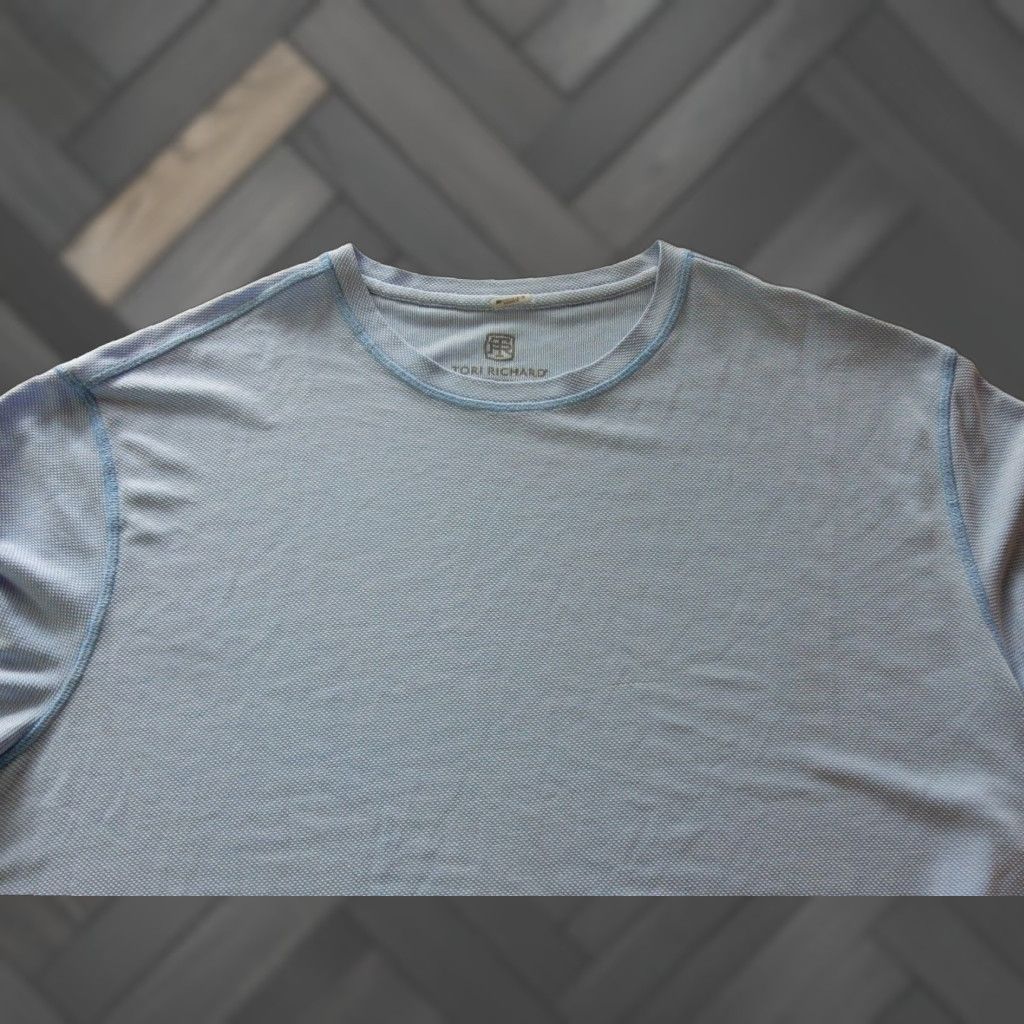 Tori Richard VINTAGE Tori Richard Men’s T-Shirt Short Sleeve XXL Blue Rayon Blend Casual Clothing Size US XXL / EU 58 / 5 - 1 Thumbnail