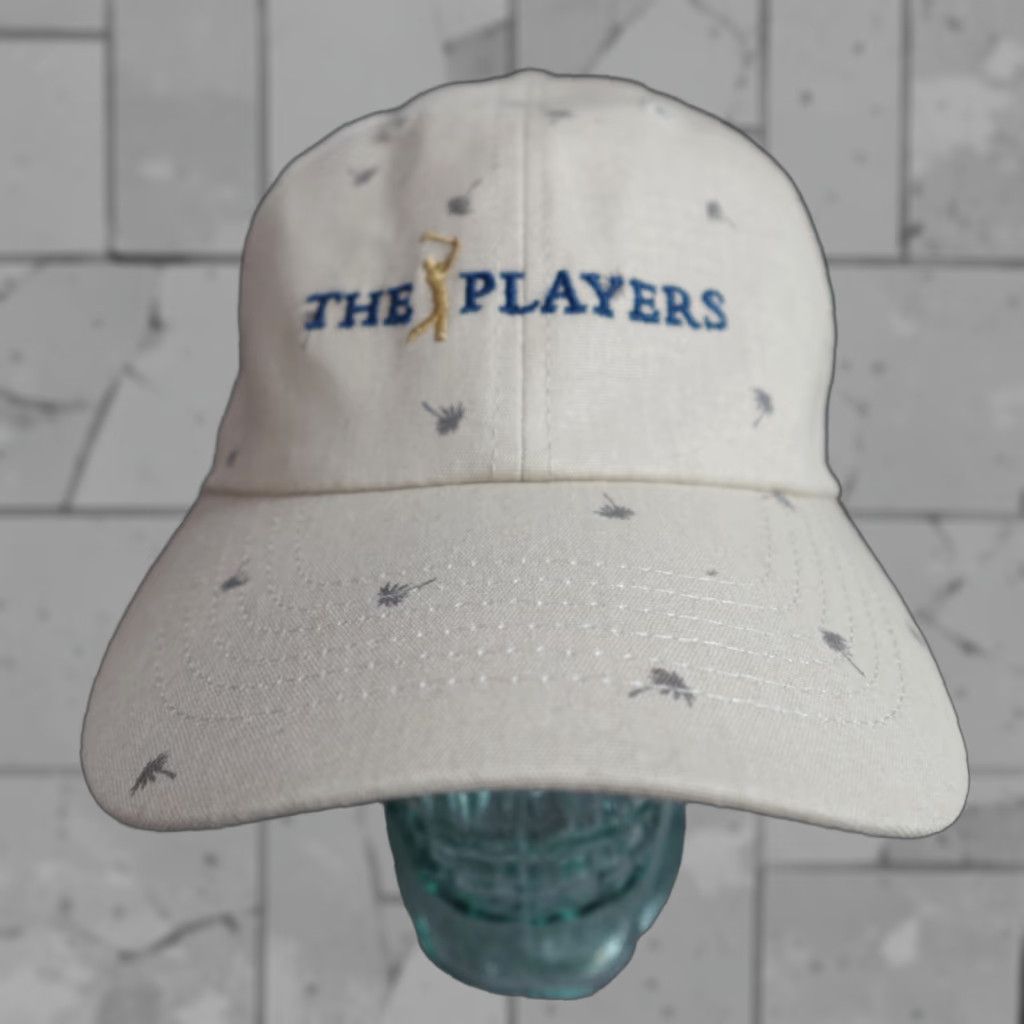 Vintage The Players Golf Championship Hat Beige Strapback Embroidered Dadhat Size ONE SIZE - 1 Thumbnail