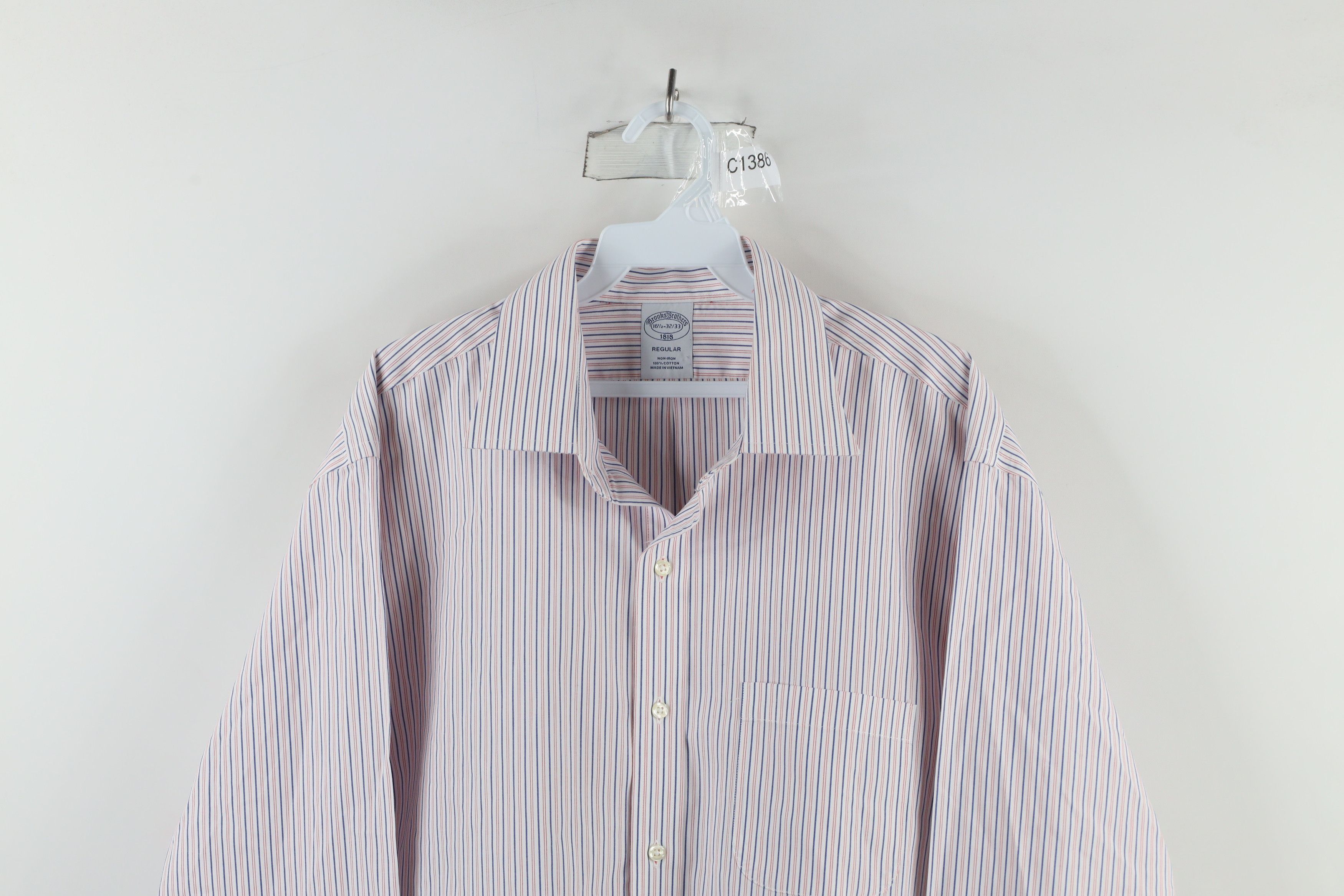 Brooks Brothers × Vintage Vintage Brooks Brothers Striped Collared Button Shirt Cotton Size US L / EU 52-54 / 3 - 2 Thumbnail