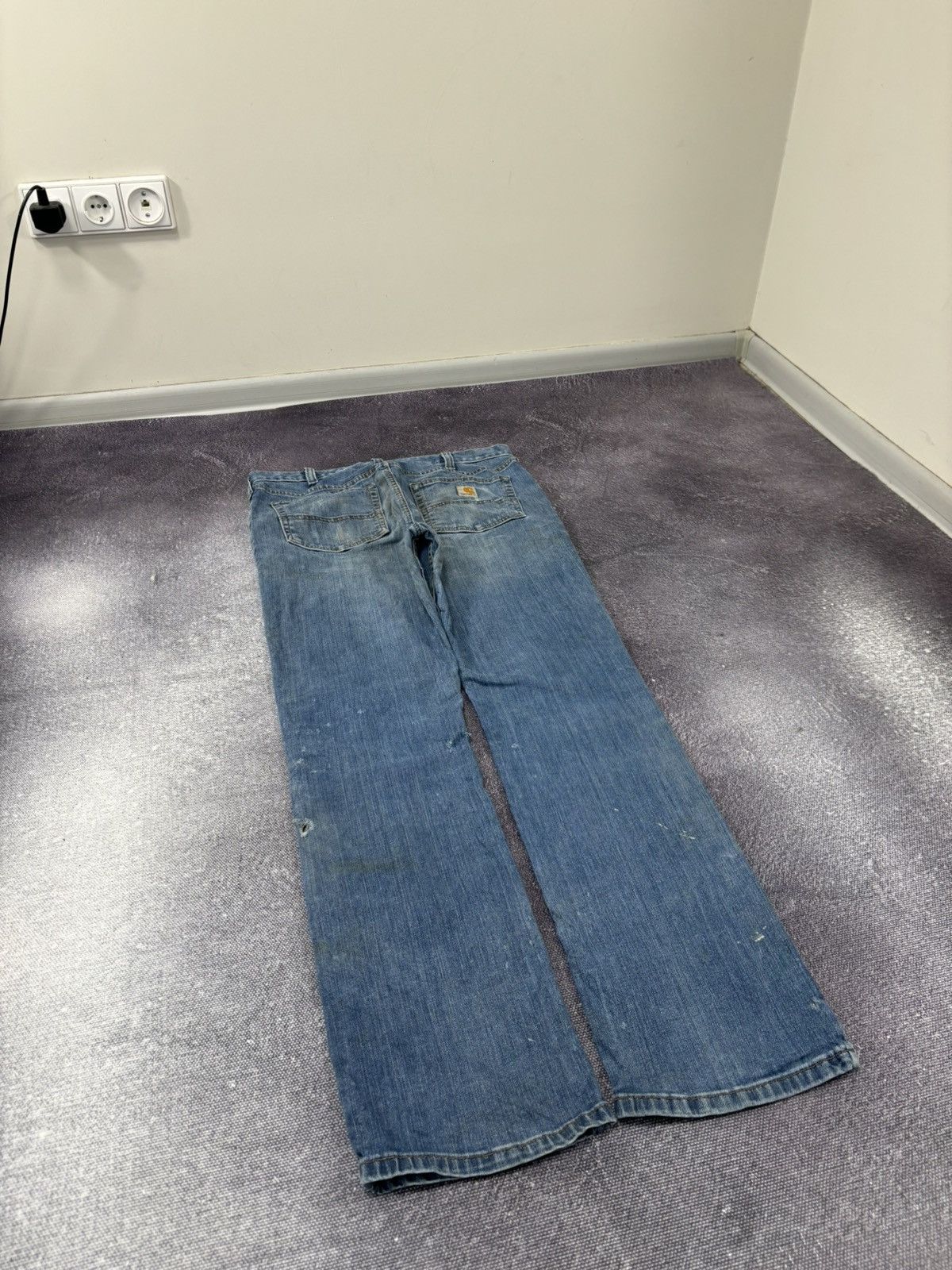 Carhartt Vintage Carhartt Relaxed Fit Workwear Faded Blue Denim Jeans Size US 34 / EU 50 - 3 Thumbnail