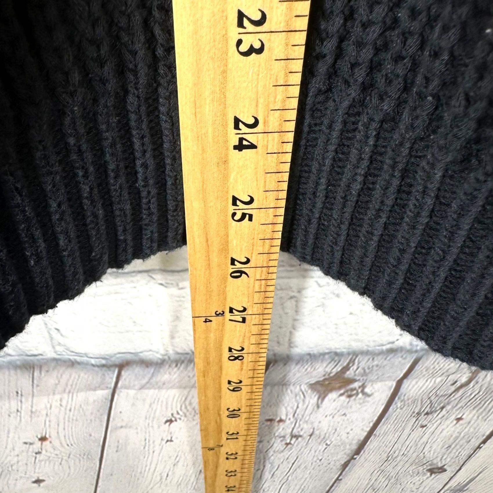 Lululemon Lululemon Black Cable Knit Mock Neck Sweater Raglan Sleeve Cotton Blend Size 8 Womens Pullover Size M / US 6-8 / IT 42-44 - 5 Thumbnail