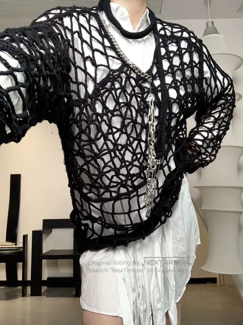 Junya Watanabe Junya Watanabe Knit mesh top Size M / US 6-8 / IT 42-44 - 2 Thumbnail