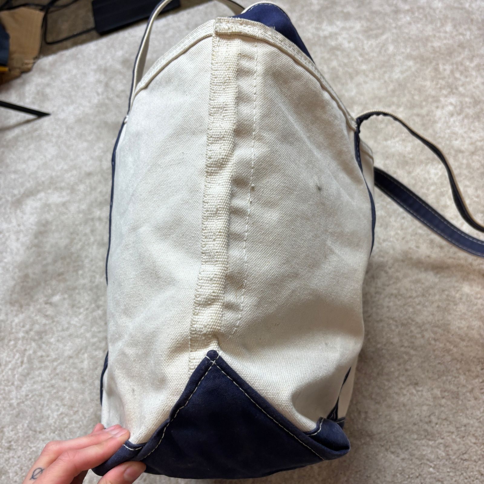 L.L. Bean × Vintage Vintage LL Bean Boat and Tote Embroidered Zip Top Bag 23x10 Size ONE SIZE - 6 Thumbnail