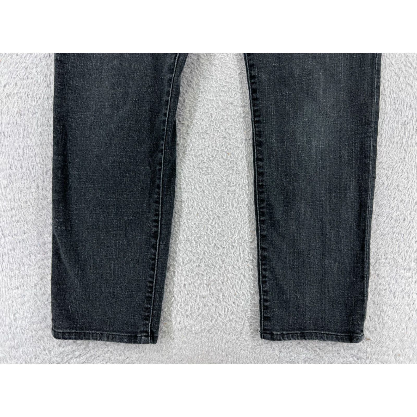 Lucky Brand Lucky Brand Women's Black Denim Tapered Jeans Medium Rise Cotton Blend 26 Inseam 30 W Size 30" / US 8 / IT 44 - 6 Thumbnail