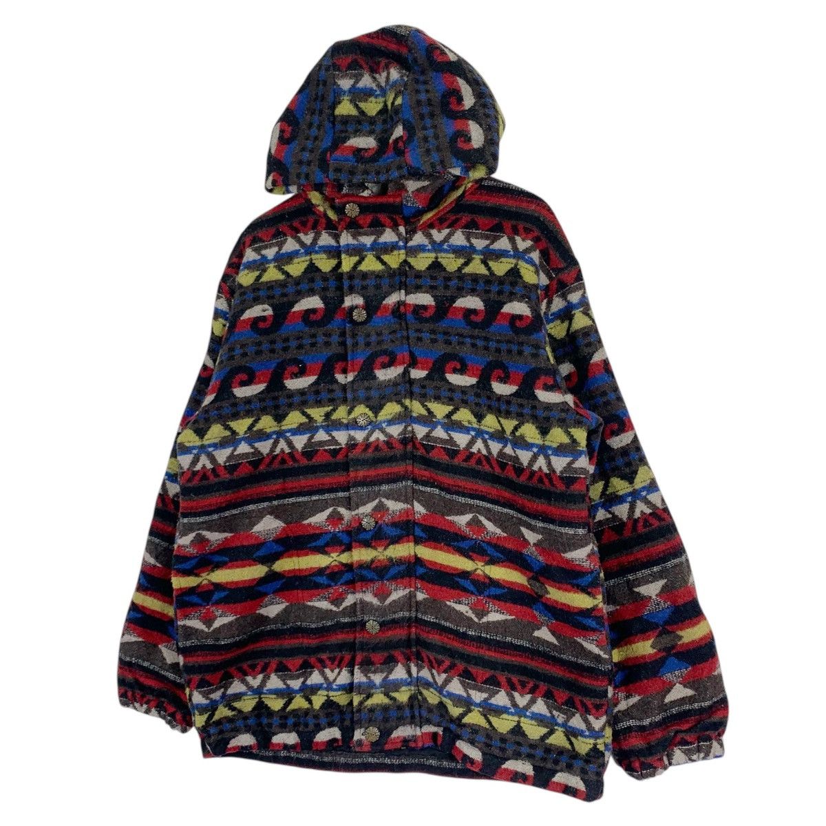 Vintage Vintage Navajo Style Jacket Hoodie Size US L / EU 52-54 / 3 - 3 Thumbnail