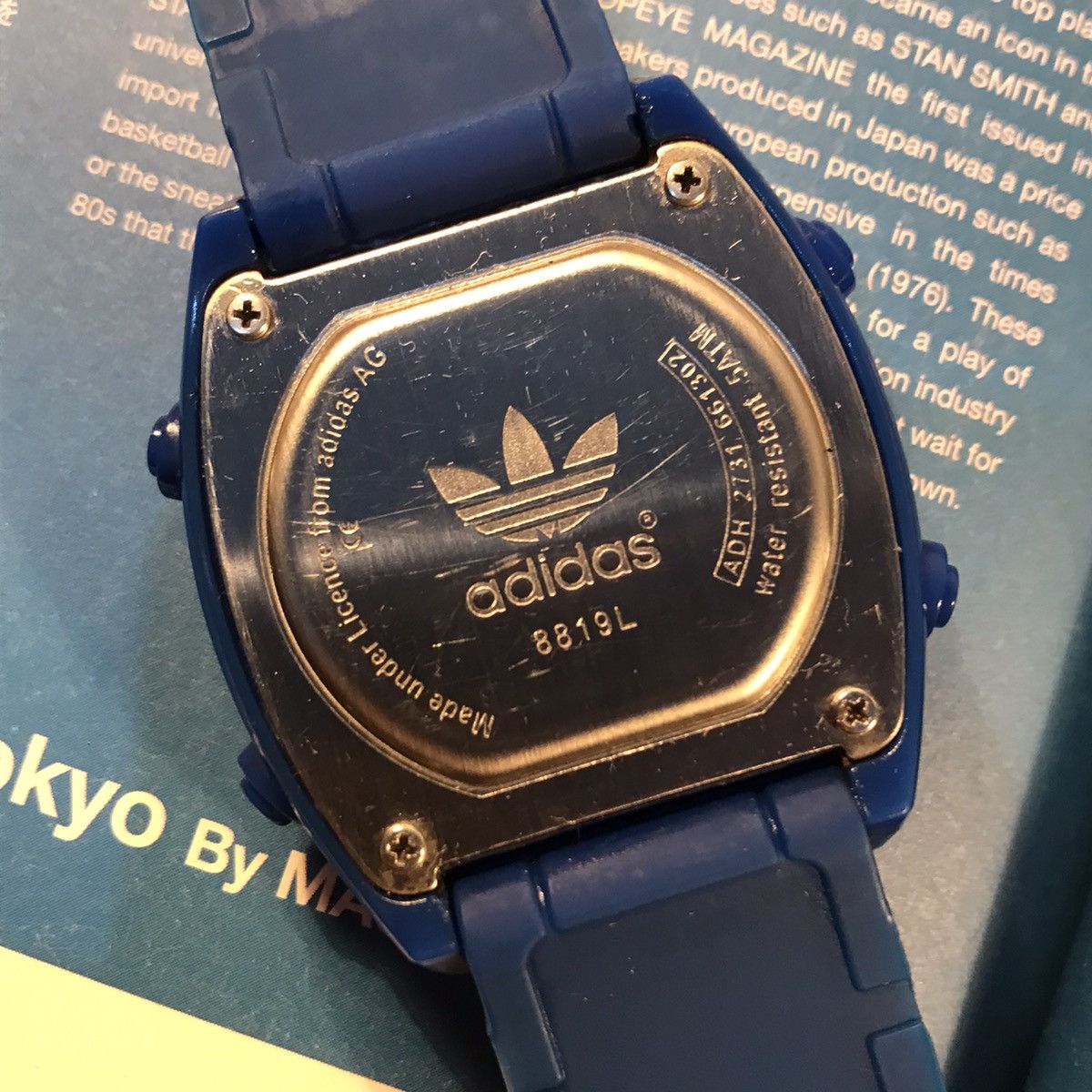 Adidas × Vintage Adidas Trefoil Watch Originals blue Og Watch water resist ag Size ONE SIZE - 21 Thumbnail