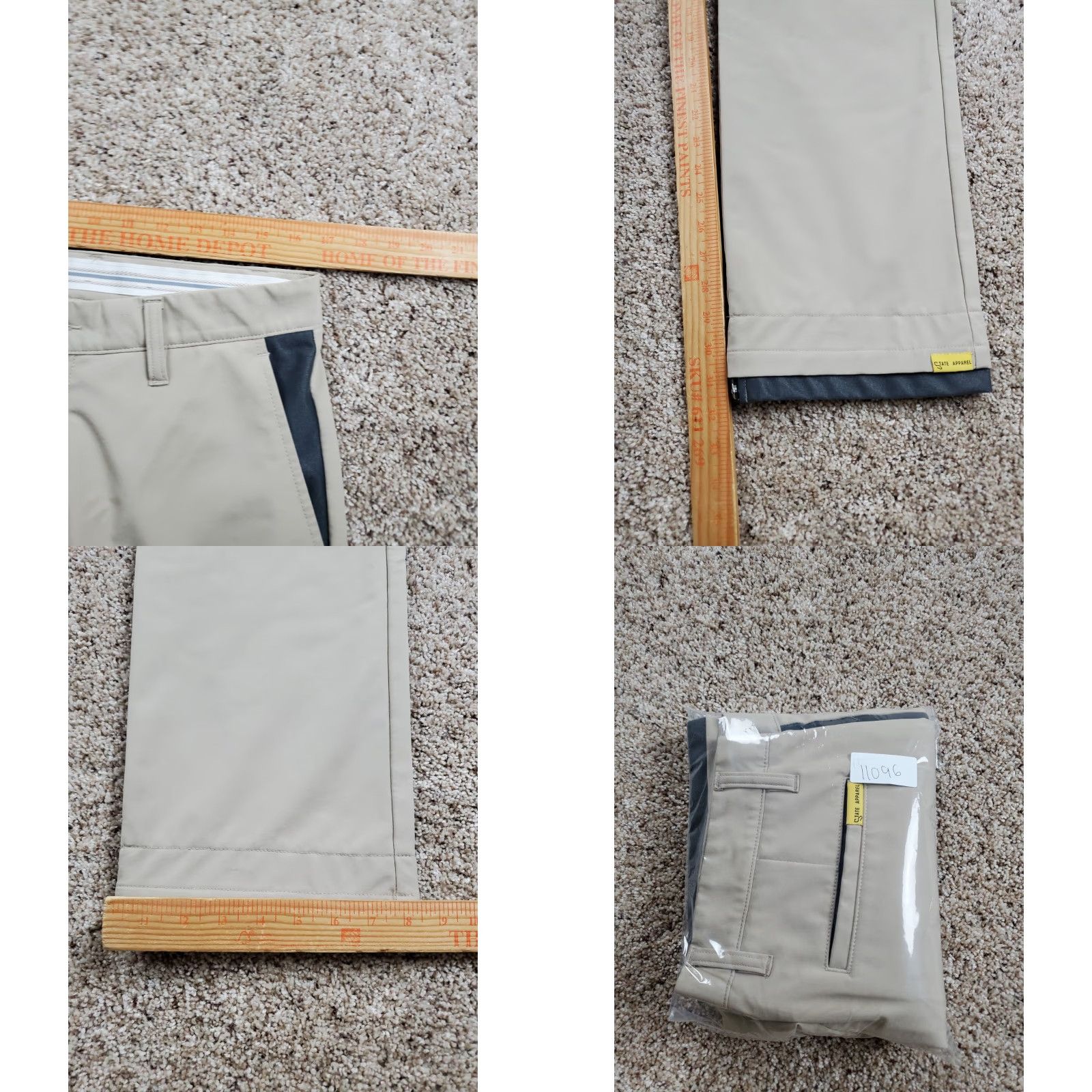 Vintage State Apparel Chino Pants Men 32 Brown Straight Leg 32 Inseam Polyester Spandex Regular Waist 32 Flat Front Machine Washable Vintage No Size US 32 / EU 48 - 9 Thumbnail
