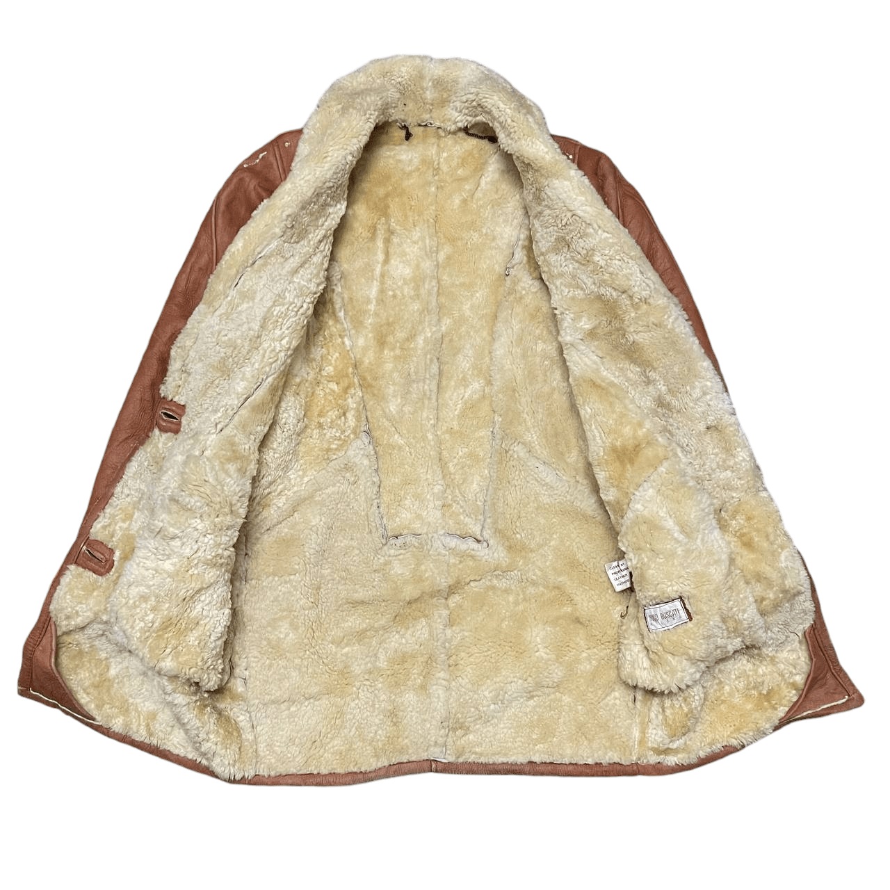 Leather Vintage Hugo Bugati Milano Shearling Leather Jacket Size US M / EU 48-50 / 2 - 9 Thumbnail