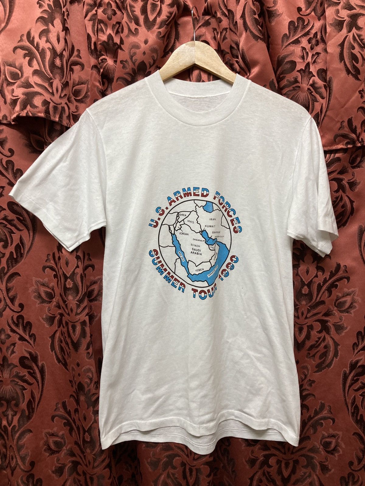 Japanese Brand × Vintage Vintage Kuwait Iraq War 1990 tee Size US L / EU 52-54 / 3 - 6 Thumbnail
