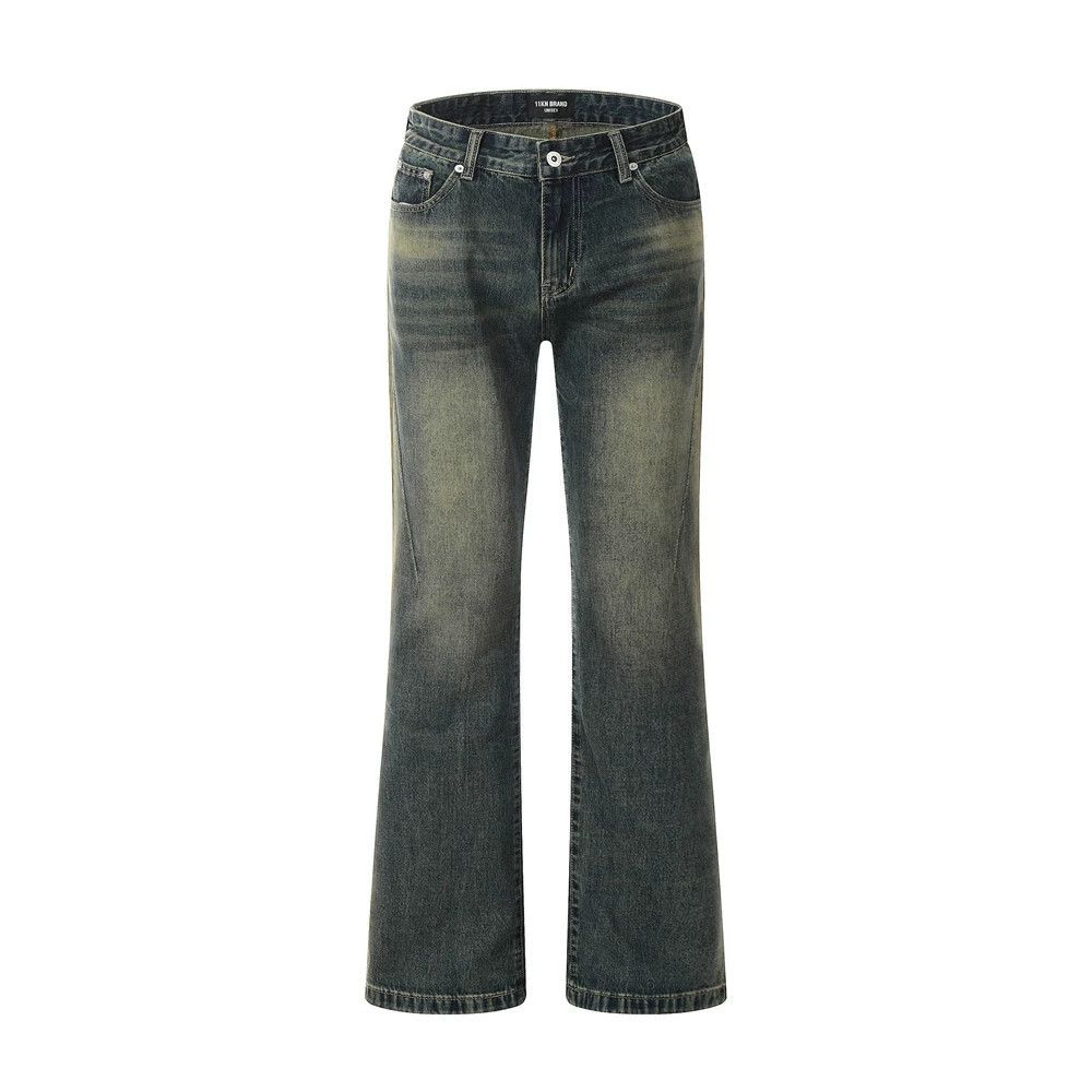 Jean Men's American loose casual washed flared jeans Size US 32 / EU 48 - 1 Thumbnail