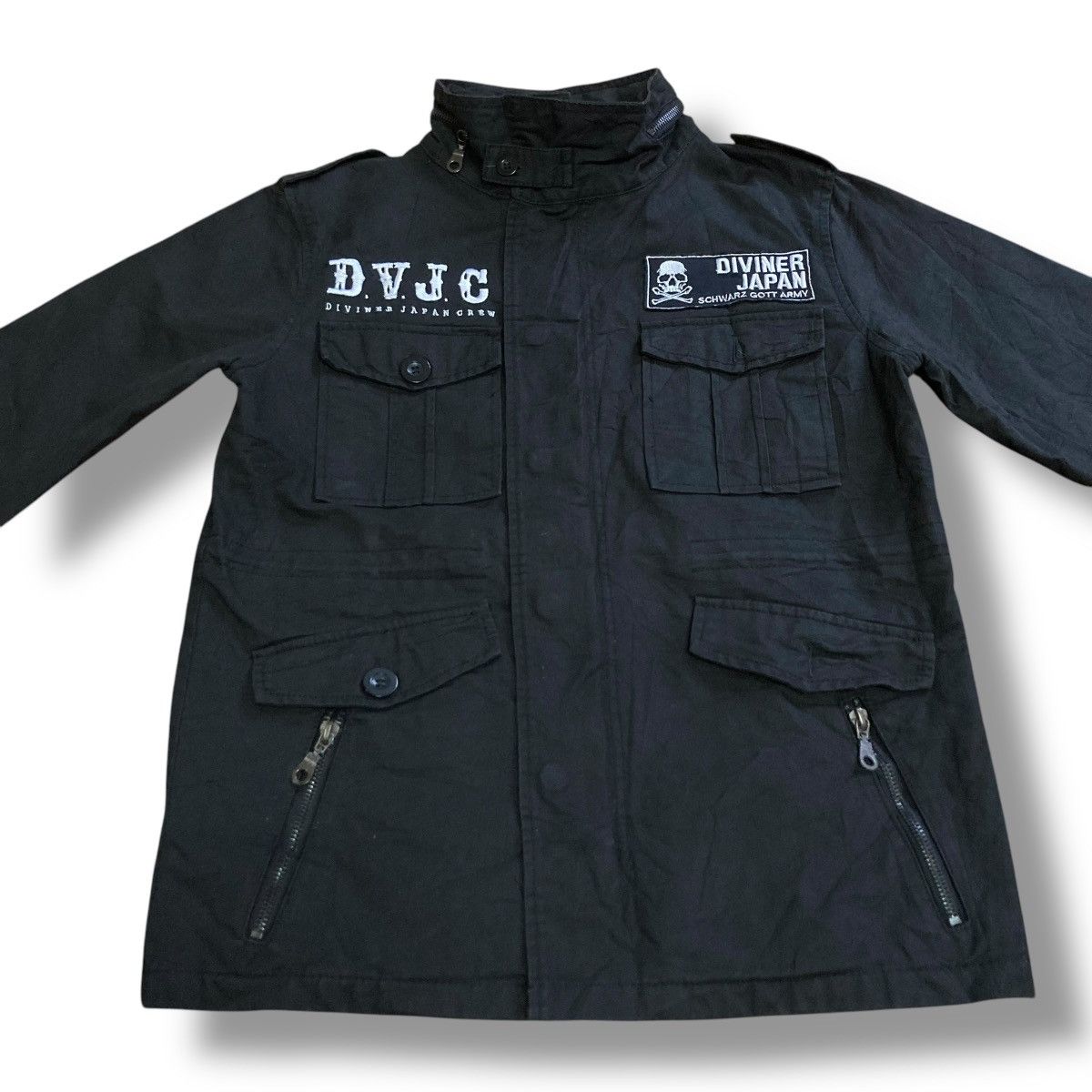 If Six Was Nine × Japanese Brand × Seditionaries 🇯🇵☠️ DIVINER JAPAN CREW SKULL PUNK GOTHIC MILITARY JACKET Size US M / EU 48-50 / 2 - 4 Thumbnail