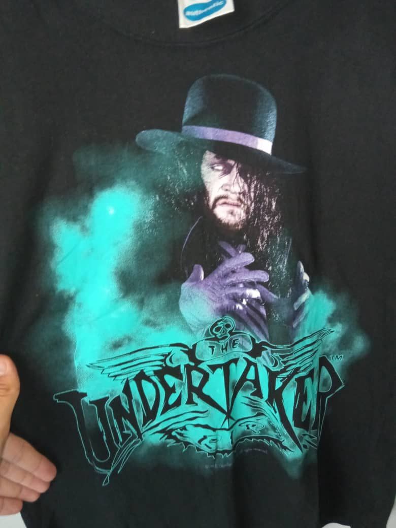 Vintage × WWE × WWF 1995 The Undertaker Rest In Peace Double Sided Tee Size US M / EU 48-50 / 2 - 3 Thumbnail