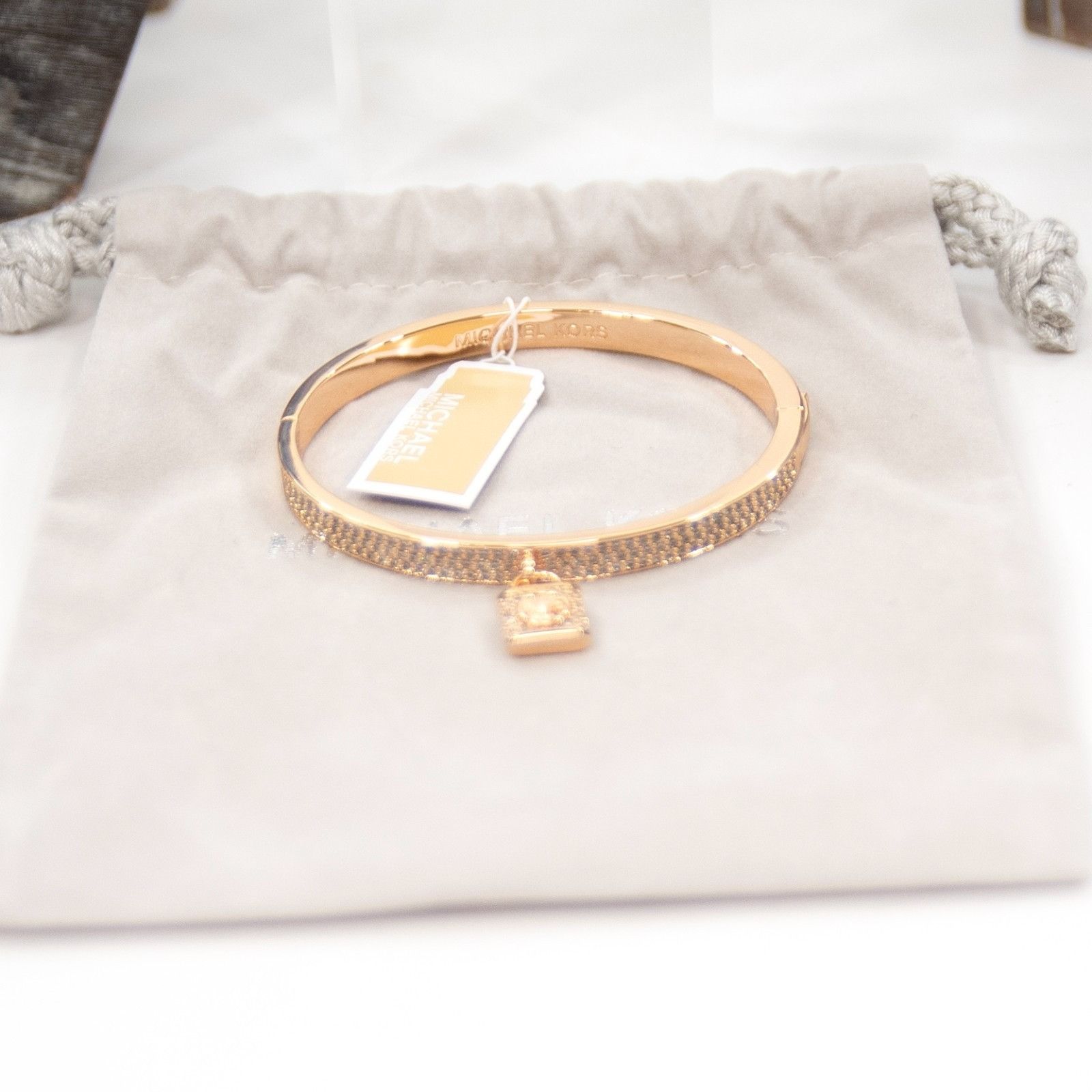 Michael Kors Michael Kors Metallic Muse Pave CZ Crystal Rose Gold Plated Size ONE SIZE - 6 Thumbnail