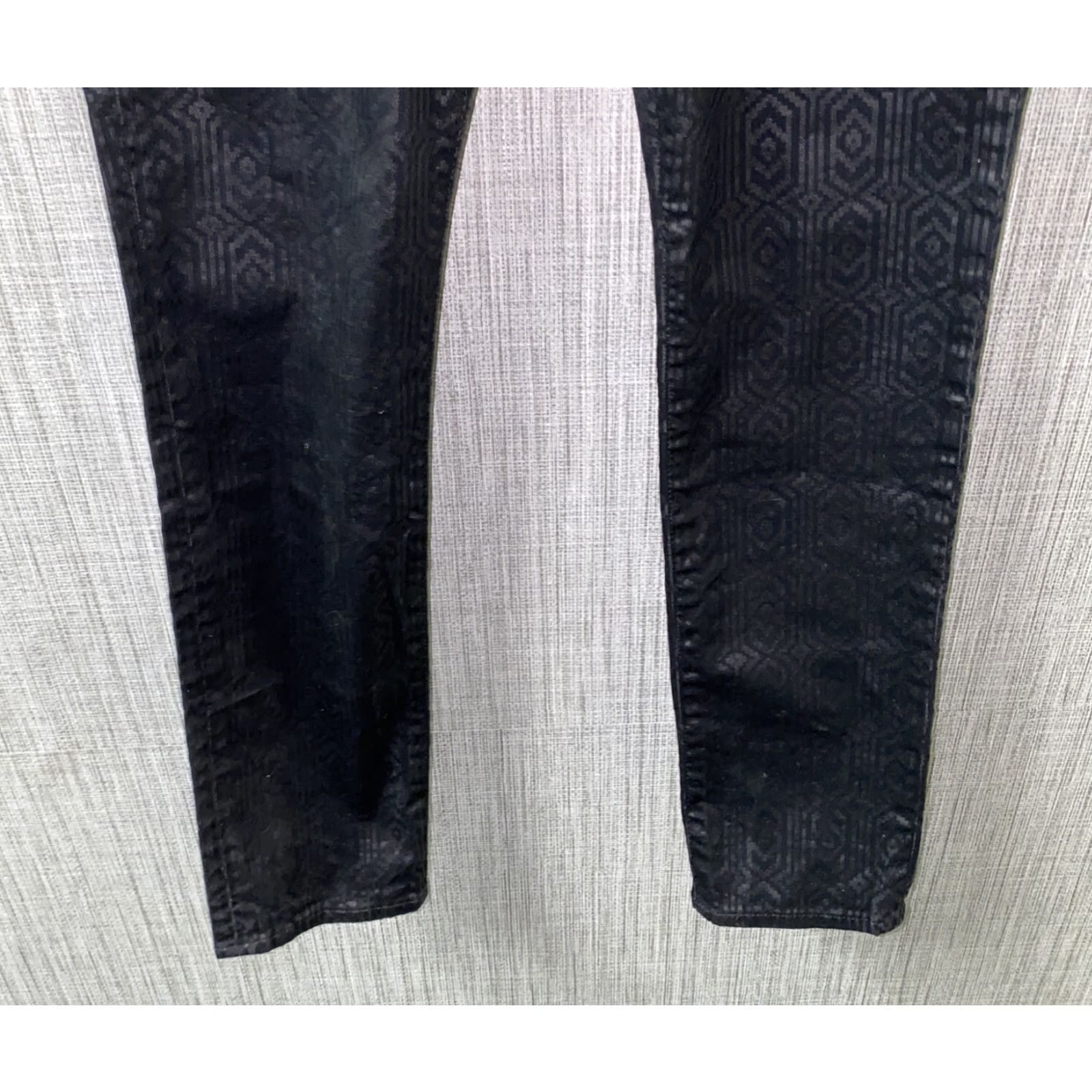 Vintage BIG STAR Womens Black Alex Skinny Leather Pants Size 32 In 30 In Inseam NWT Modern Slim Jeans 32 Waist Womens Leather Pants Size 24" / US 00 / IT 34 - 3 Thumbnail