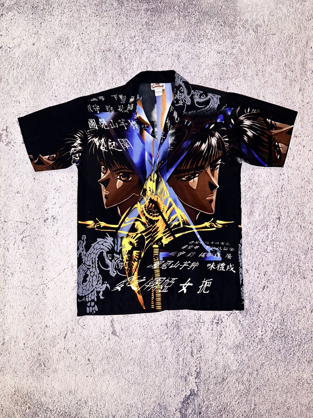 Vintage Vintage Y2K Anime Button Up Veezo Samurai Dracgon Tribal Size US L / EU 52-54 / 3 - 1 Thumbnail