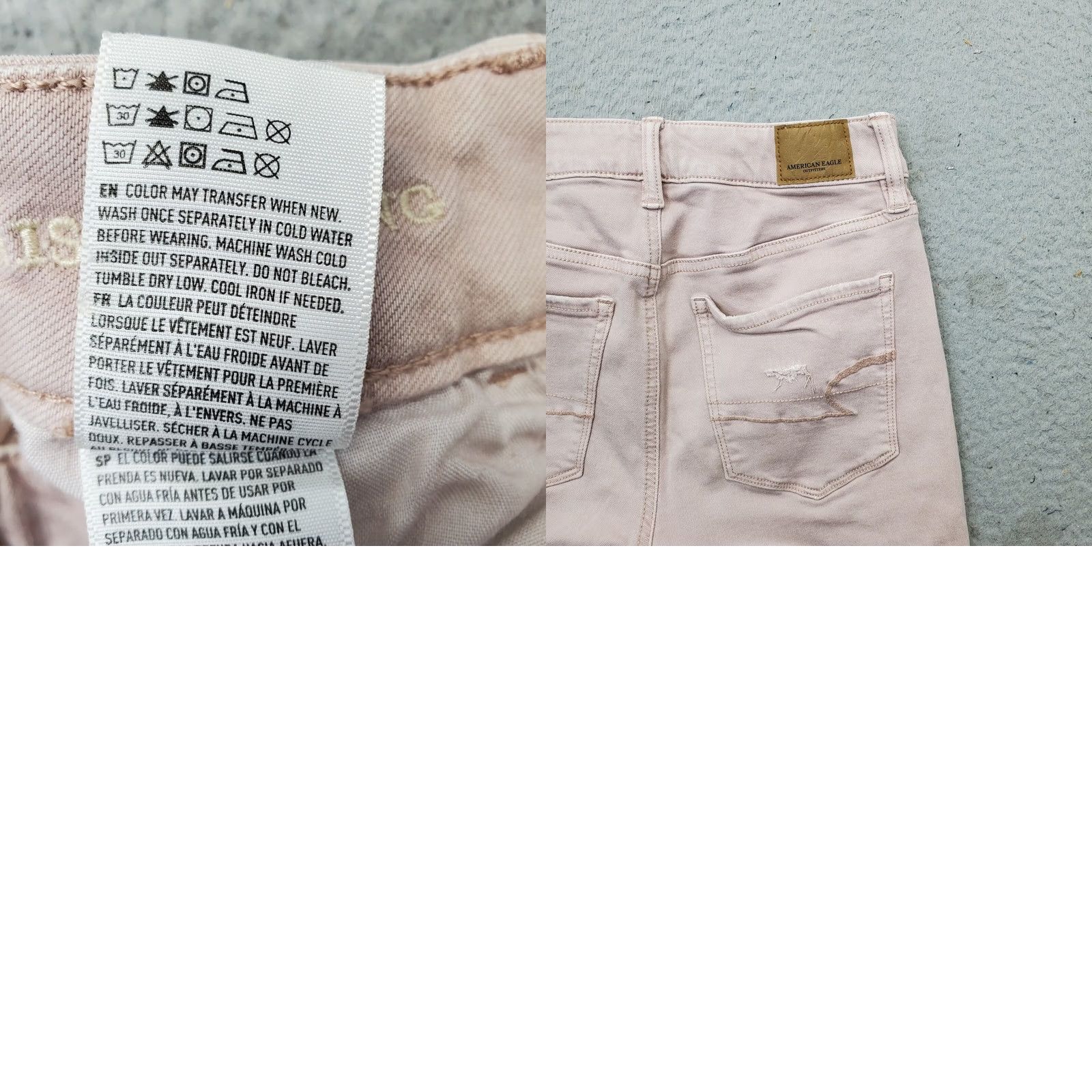 American Eagle Outfitters American Eagle Outfitters Pink Distressed Cut-Off Shorts Women's 4 - 4 Inseam, 13" Waist, 5-Pocket Denim, Stretchable, Casual, Spring/Summer - Womens Size 27" / US 4 / IT 40 - 8 Thumbnail