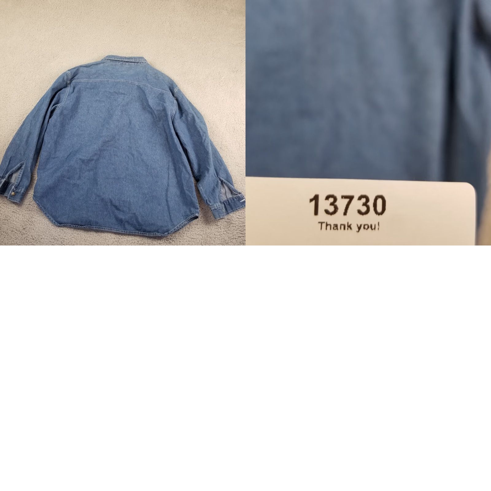 Vintage VINTAGE Lauren Brooke Denim Top Shirt Women XL Blue Embroidered Birds 90s Style Button-Up Blouse Ladies XL Size XL / US 12-14 / IT 48-50 - 8 Thumbnail