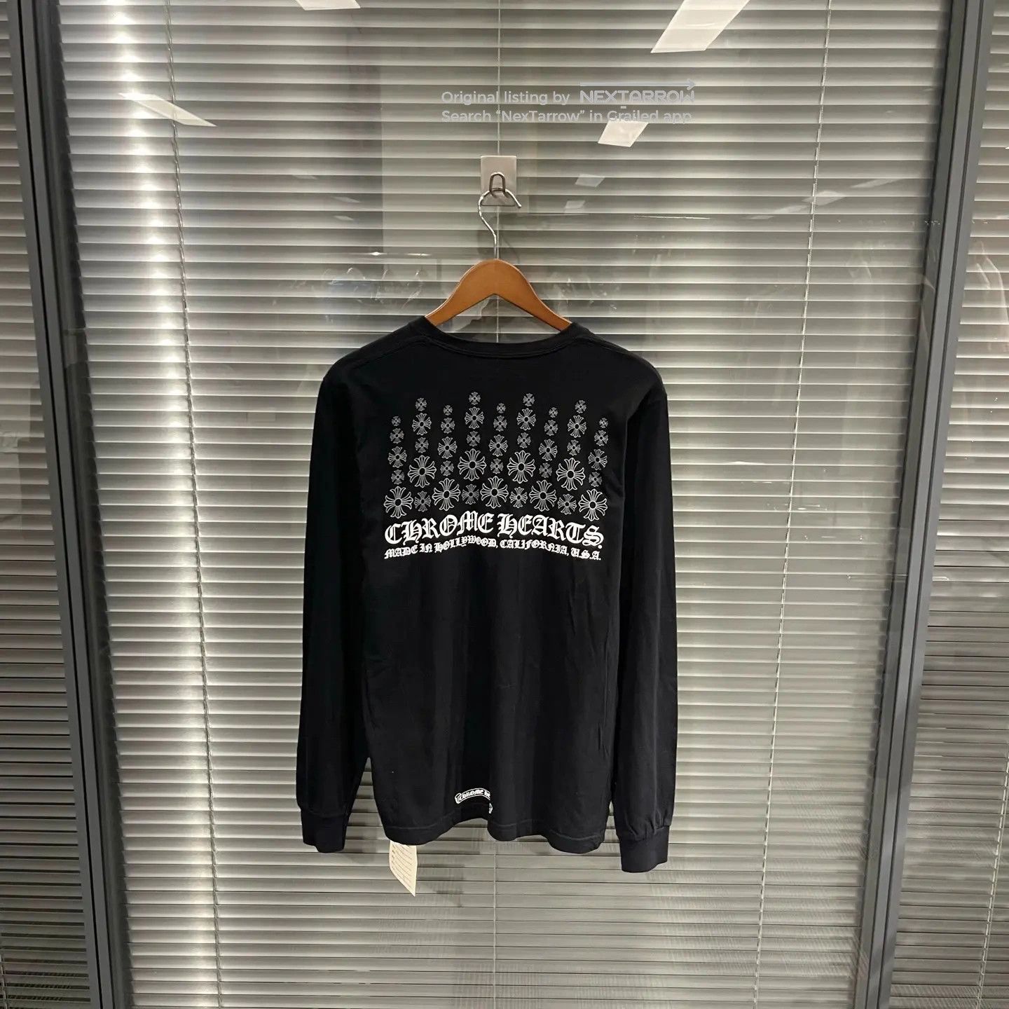 Chrome Hearts Crazy Faded Vintage 90s Chrome Hearts Floral LS Tee