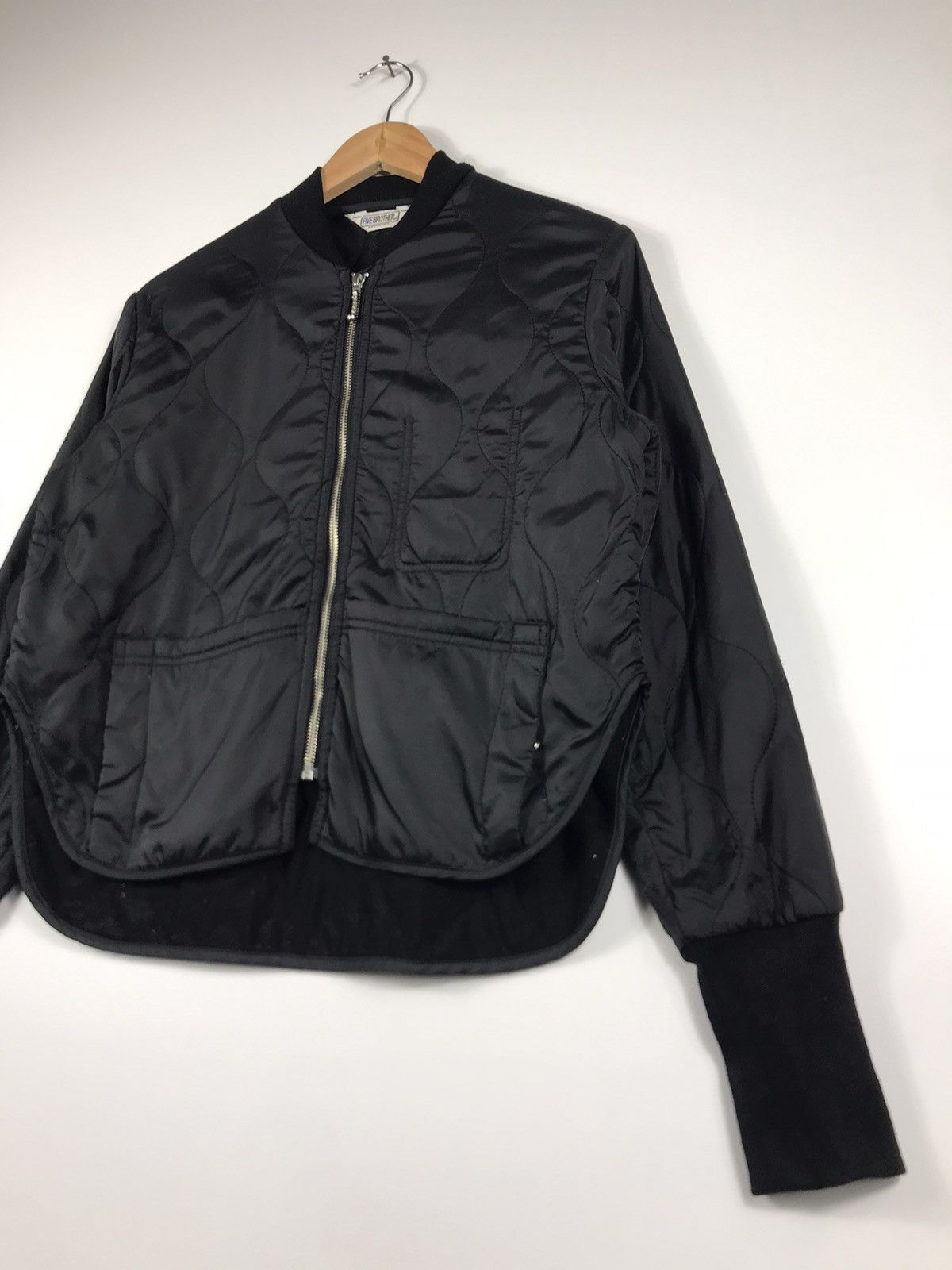 FiveBrother × Vintage ⚡️Vintage Five Brother Zipper Quilted Crop Jacket Size M / US 6-8 / IT 42-44 - 3 Thumbnail