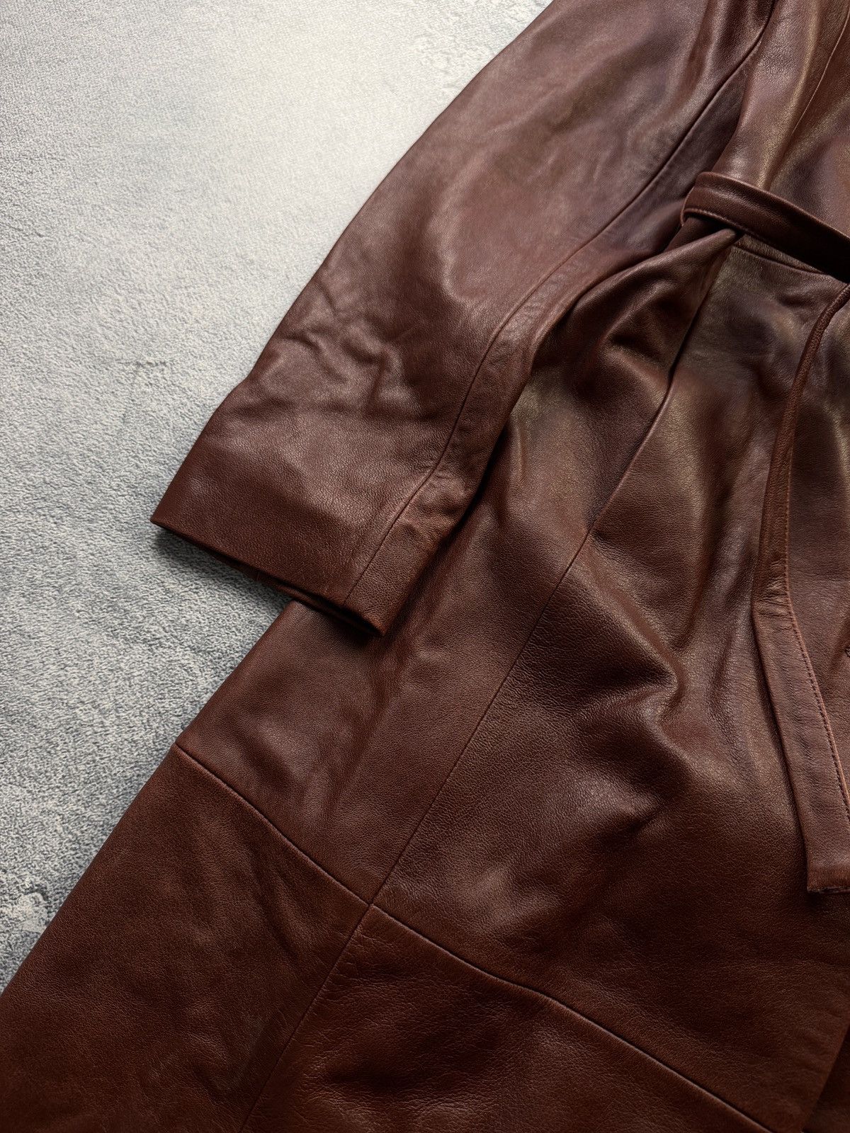 Nour Hammour Nour Hammour Leather Trench Coat Jacket Size S / US 4 / IT 40 - 3 Thumbnail