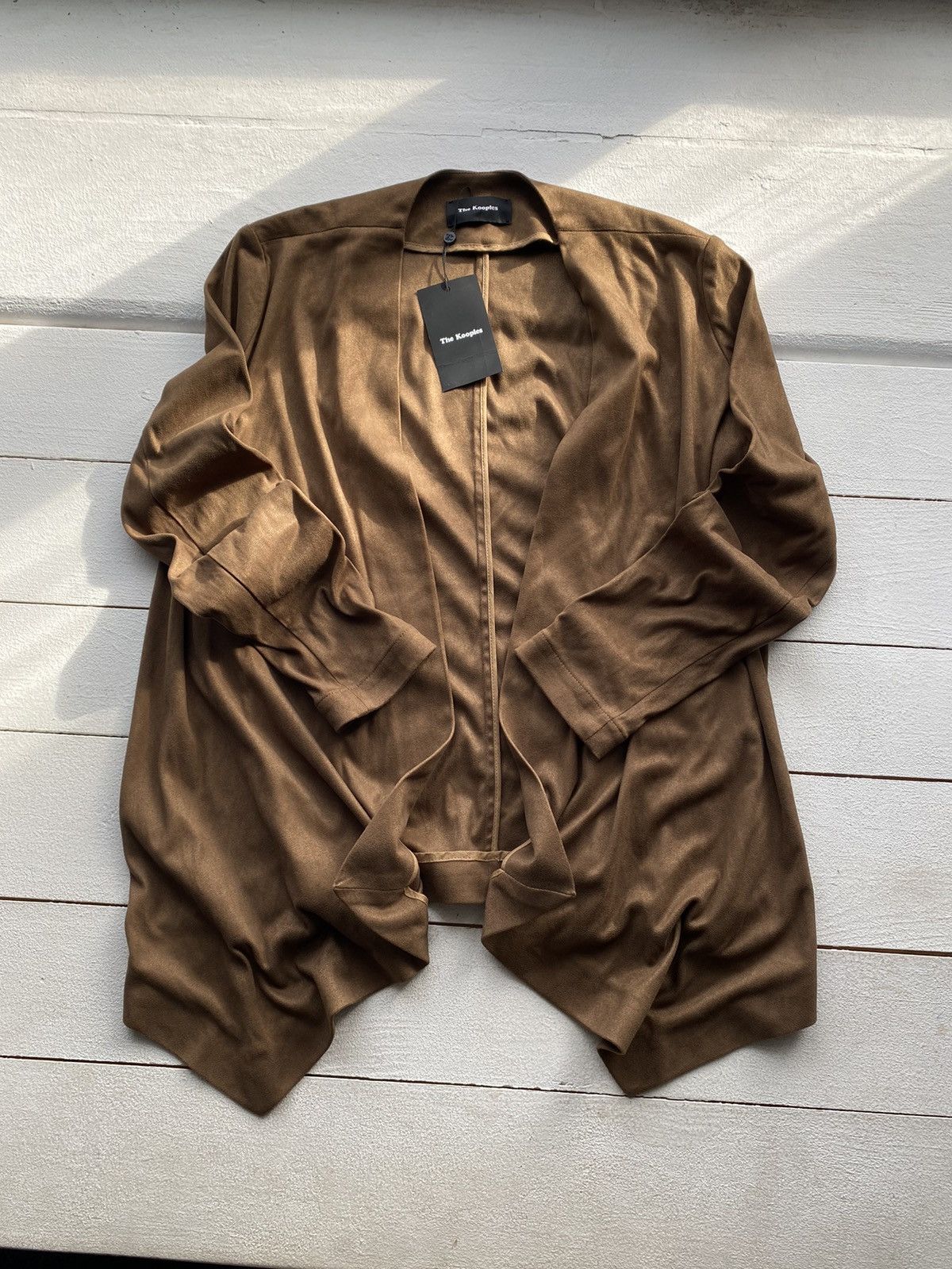 195£ RRP The Kooples Suede Blazer Coat Womens 38 size