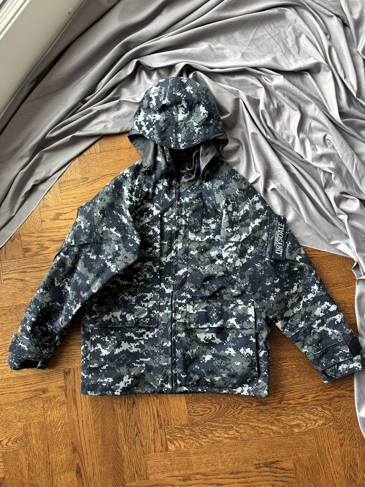 Goretex 2016 Digital Camo US Navy Parka Short Army Shell Jacket Size US S / EU 44-46 / 1 - 16 Thumbnail