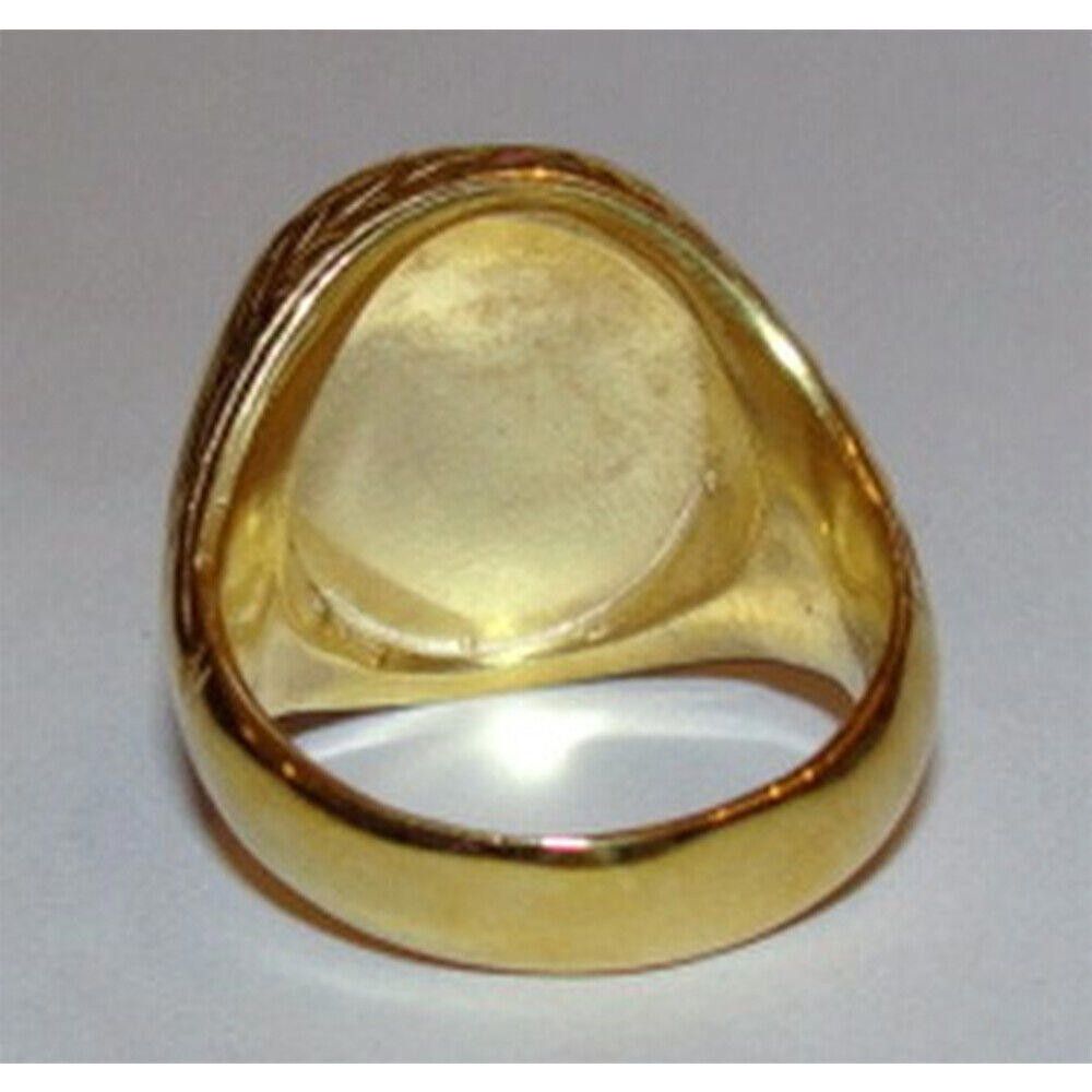 Designer 14kt Gold Vermeil over Sterling Perseus and Andromeda Ring Size ONE SIZE - 4 Thumbnail