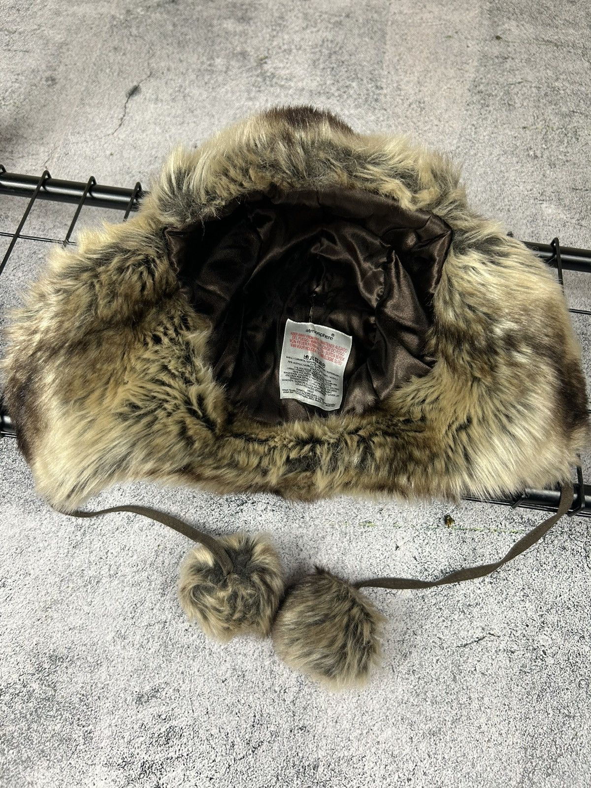 Vintage Ushanka Trapper Hat Furry Mohair Fuzzy Fur Hat Y2K Size ONE SIZE - 7 Thumbnail