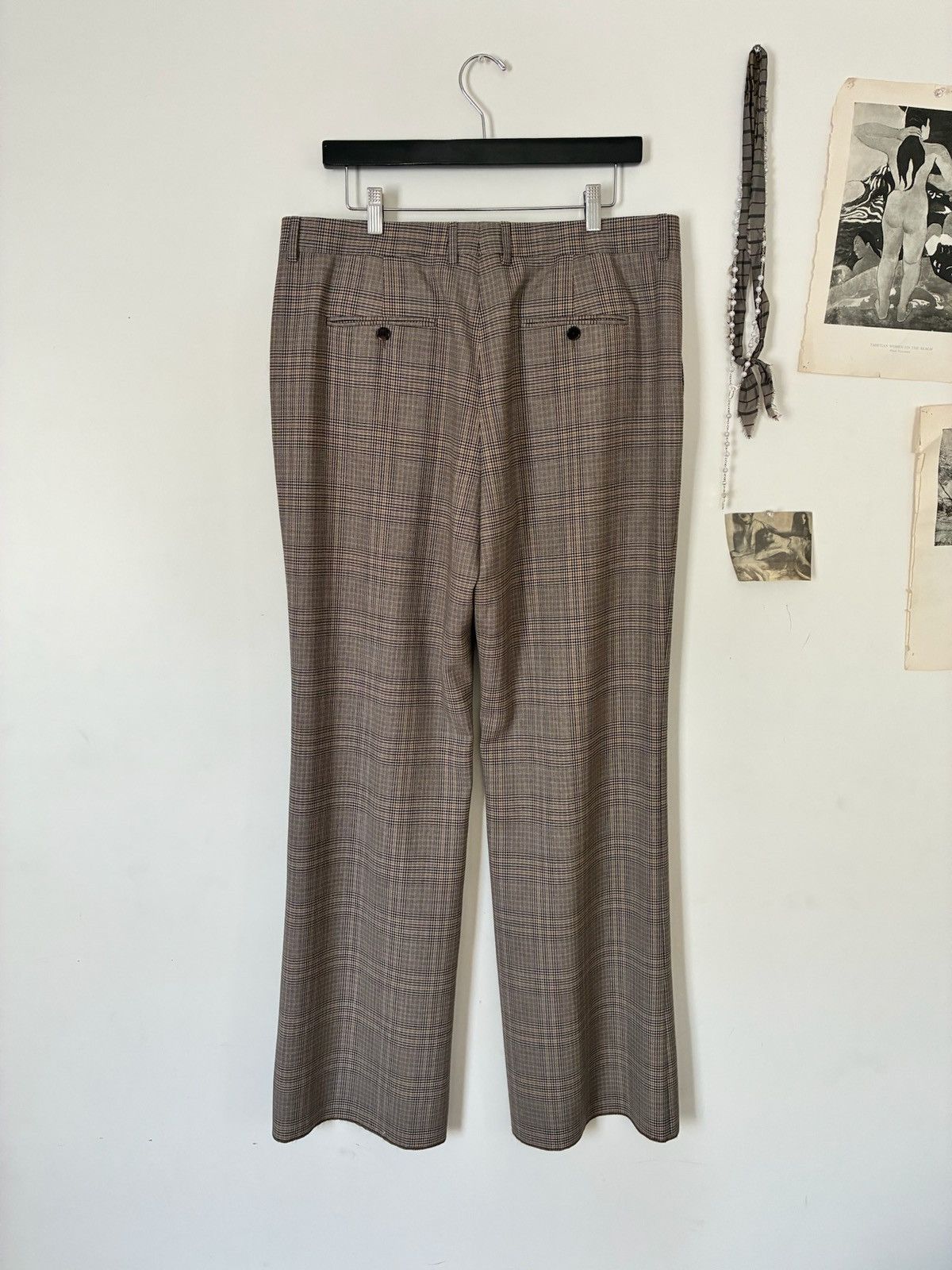 Celine FW23 ‘Prince of Wales’ Checkered Dylan Trousers Size US 35 - 9 Thumbnail