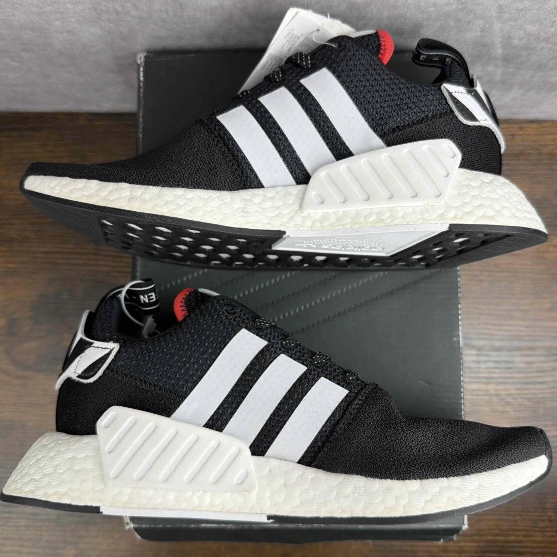 Adidas NEW Adidas NMD_R2 Tokyo Black White Size 7.5 / 8.5W BY2325 Size US 7.5 / EU 40-41 - 4 Thumbnail