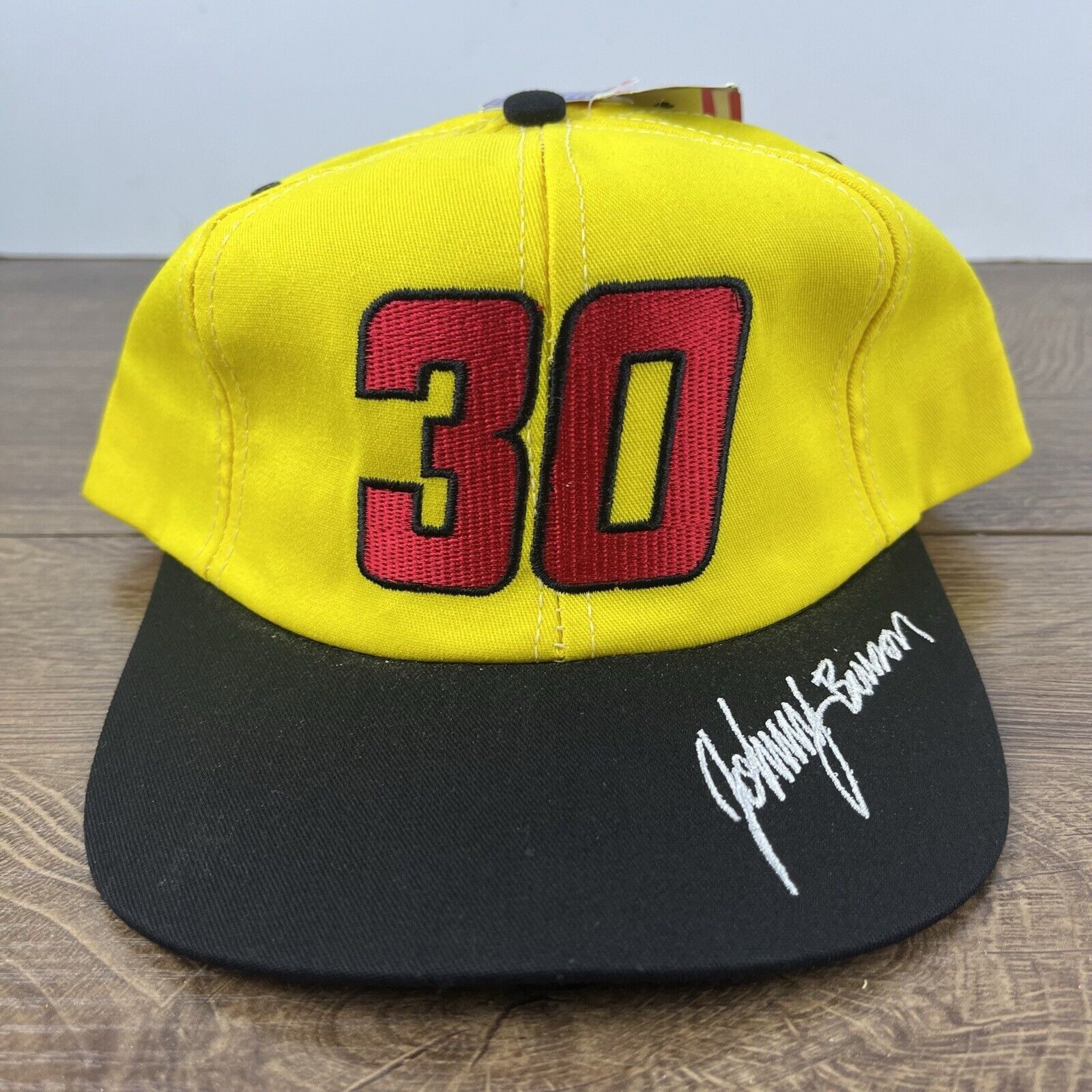 Other Johnny Benson 30 Hat Snapback Yellow Cap Adjustable Yellow A Size ONE SIZE - 4 Thumbnail
