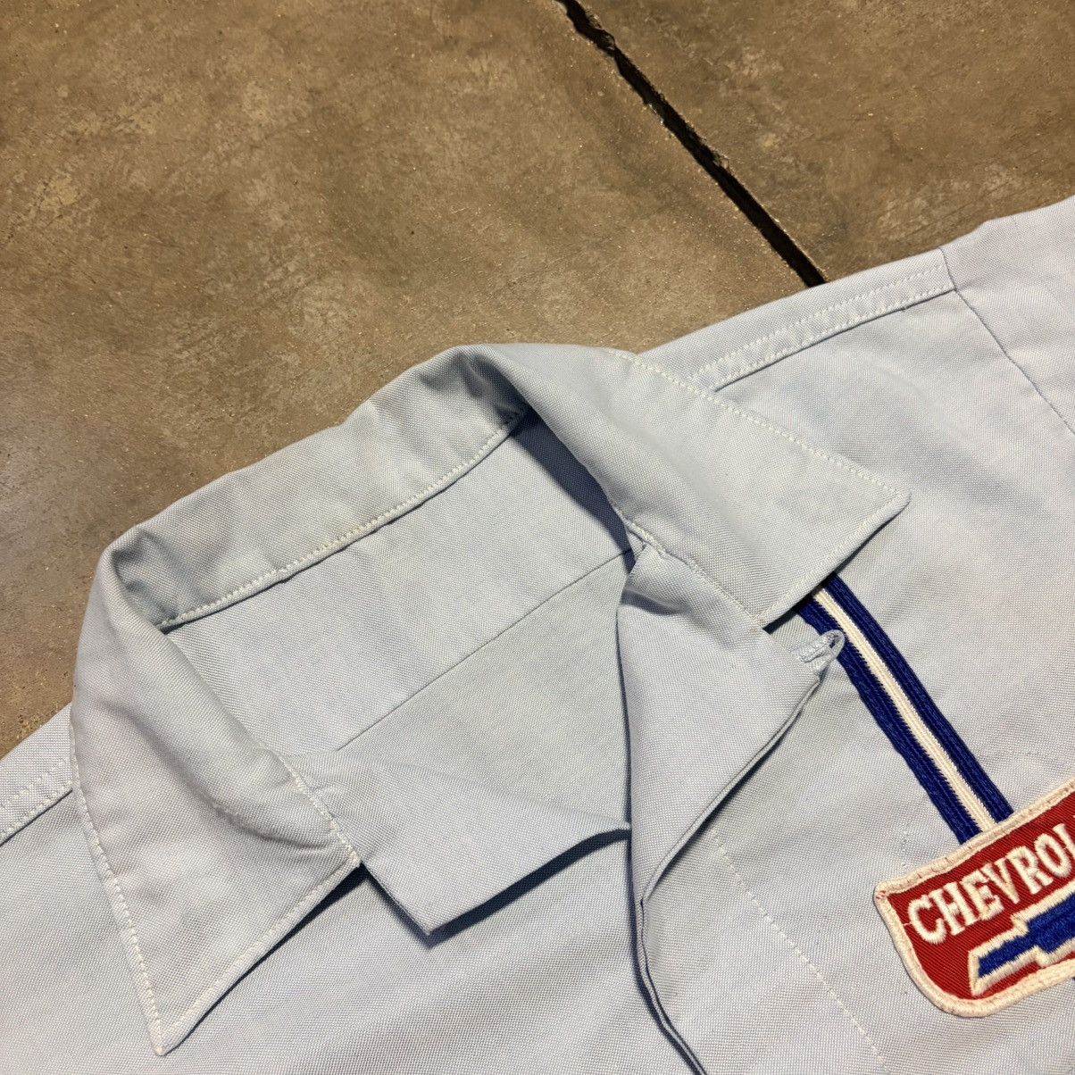 Chevrolet Vintage Chevrolet Mechanic Work Shirt Button Up Patch 80s Size US M / EU 48-50 / 2 - 7 Thumbnail