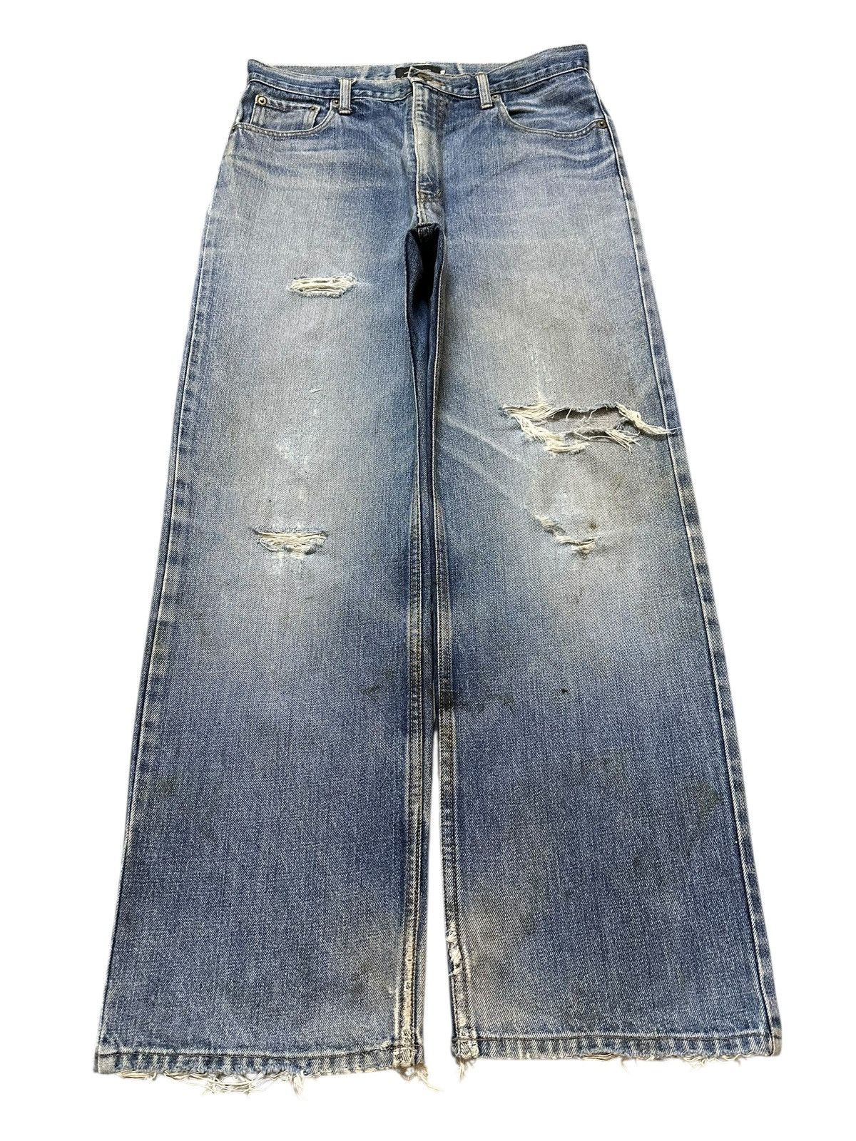 JNCO Vintage Japanese Brand Faded Wash Distressed Baggy Jeans Size US 32 / EU 48 - 1 Thumbnail