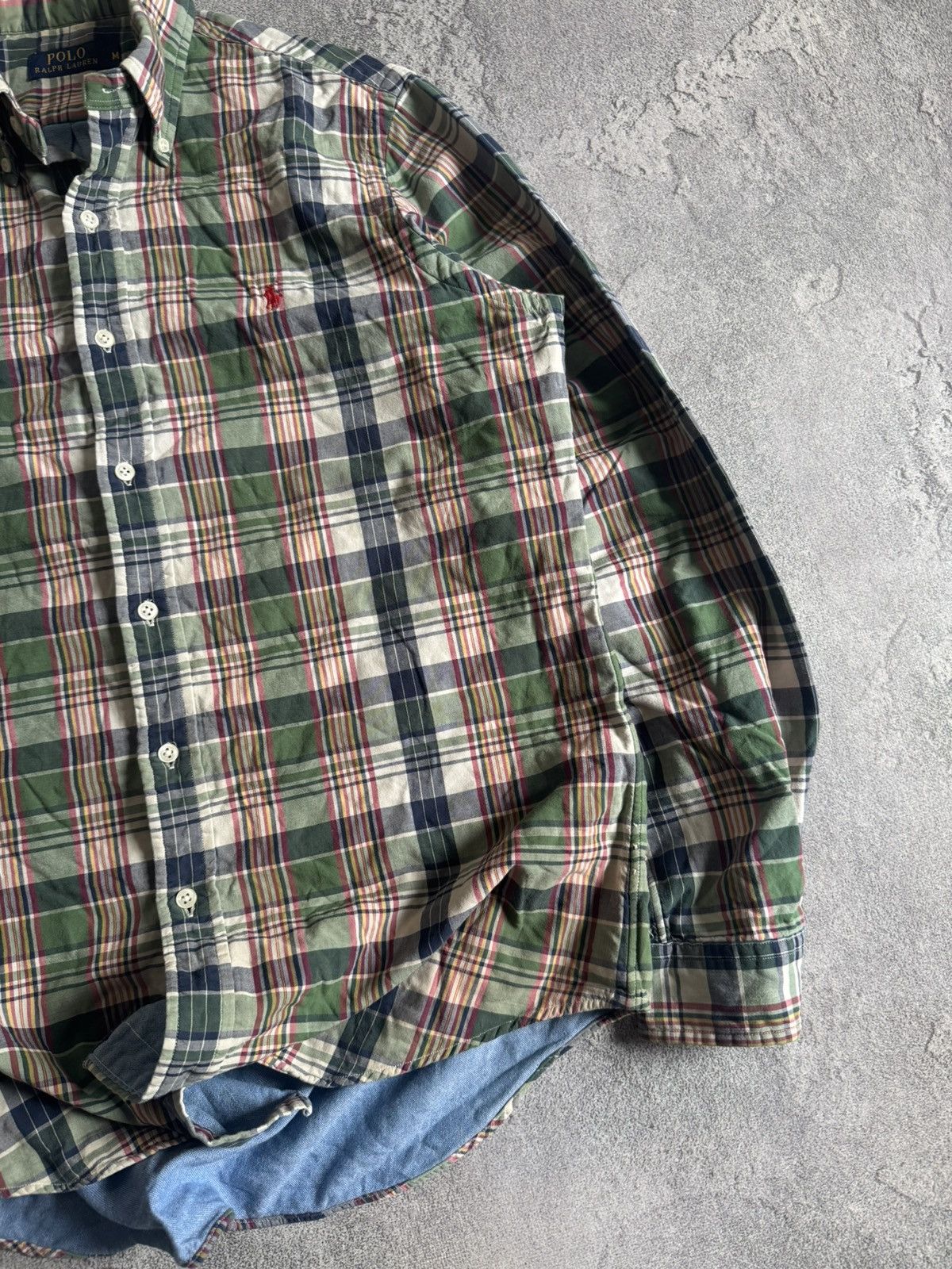 Polo Ralph Lauren Polo Ralph Lauren M chekered button up flannel over shirt Size US M / EU 48-50 / 2 - 4 Thumbnail