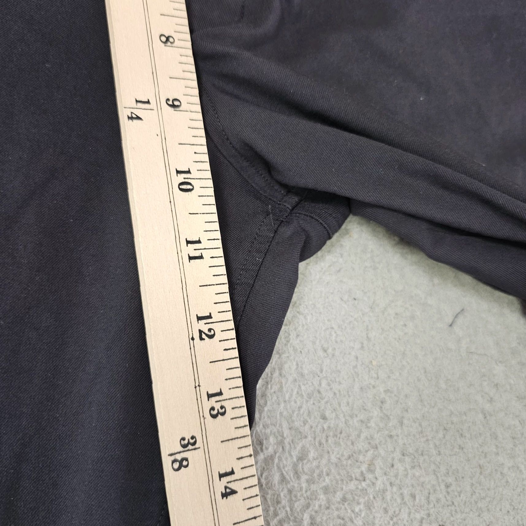 Vintage Kit and Ace Jogger Pants Mens 36 Black Cuffed Hem Zip Pockets Adjustable Tapered Front Flat Front Belt Loops Casual Athletic Size US 36 / EU 52 - 5 Thumbnail