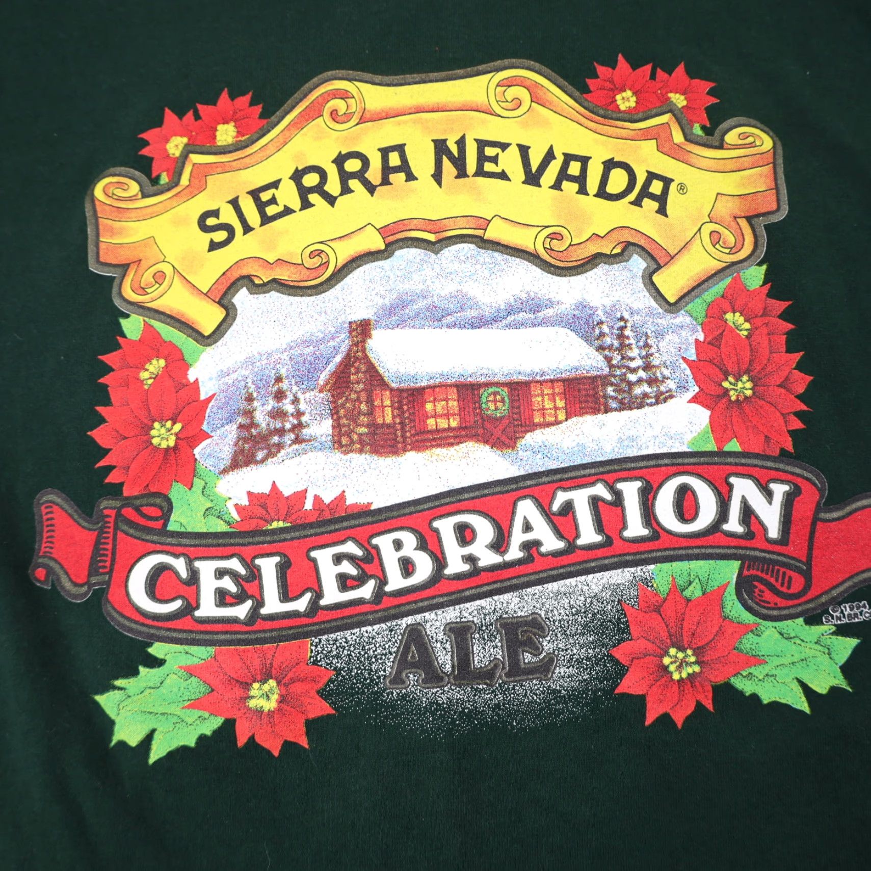 Vintage VINTAGE Sierra Nevada Celebration Ale Graphic T Shirt Green Mens S Size US S / EU 44-46 / 1 - 3 Thumbnail