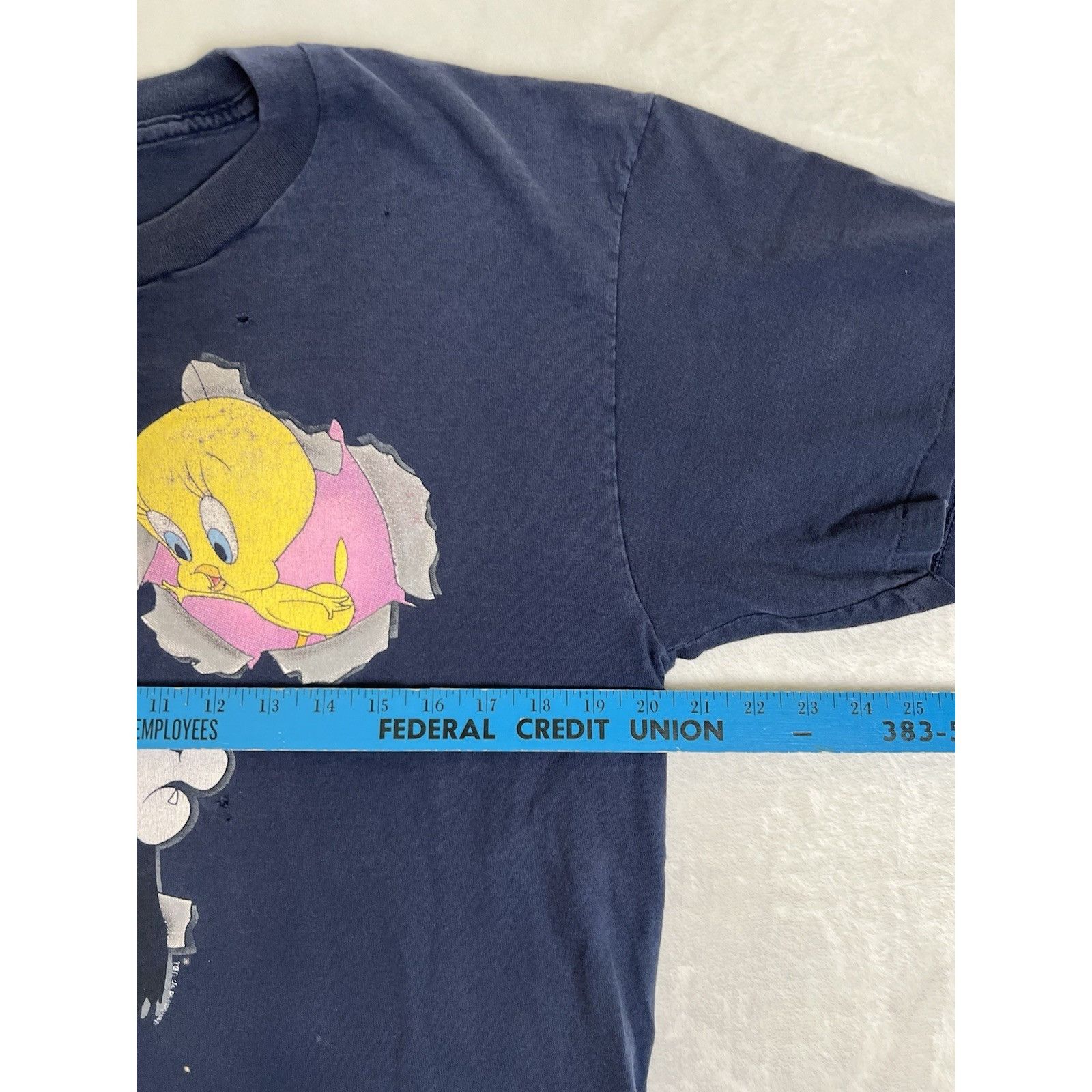 Vintage Vintage Looney Tunes Tweety & Sylvester 90s 1993 Single Stit Size US L / EU 52-54 / 3 - 8 Thumbnail