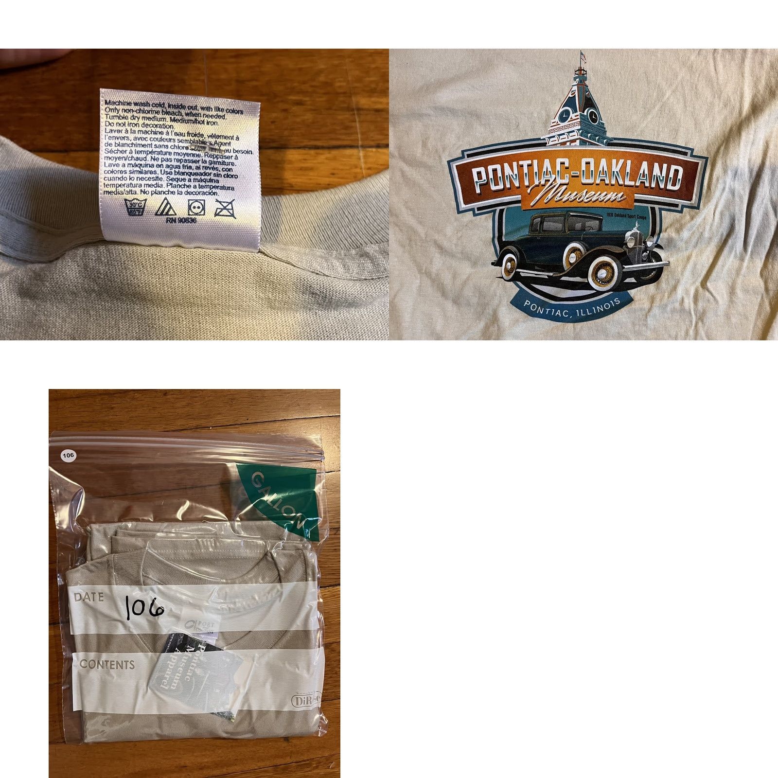 Vintage VINTAGE Pontiac Oakland Museum Car Shirt Men's Large Beige Size US L / EU 52-54 / 3 - 8 Thumbnail
