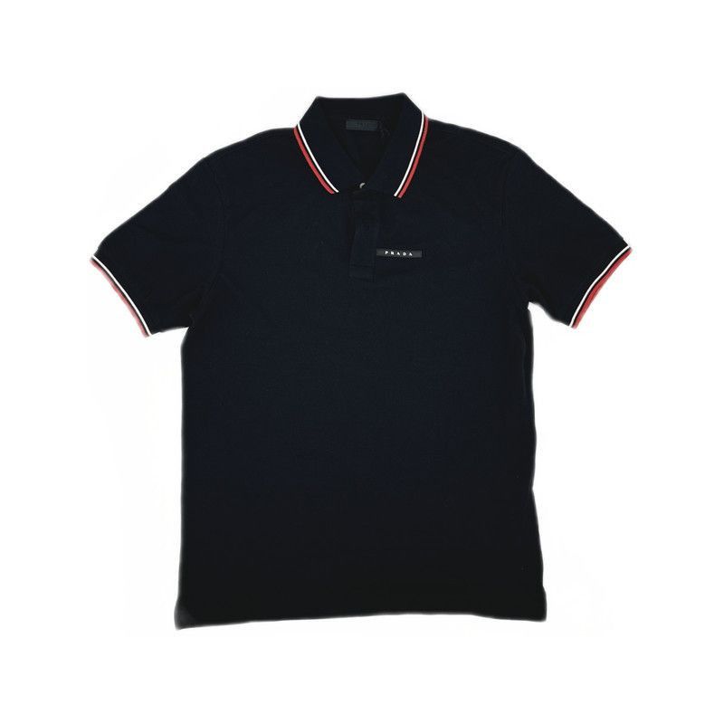 Prada Logo Casual Short Sleeve Polo Shirt-2506