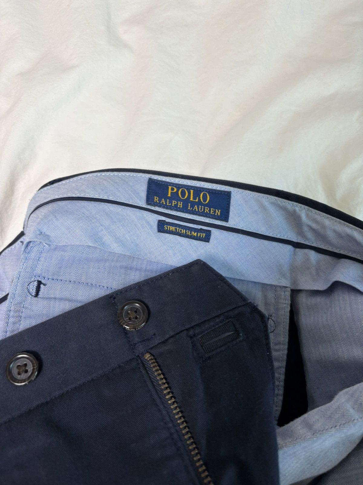 Polo Ralph Lauren Polo Ralph Lauren Navy Cotton Pants Size US 30 / EU 46 - 4 Thumbnail