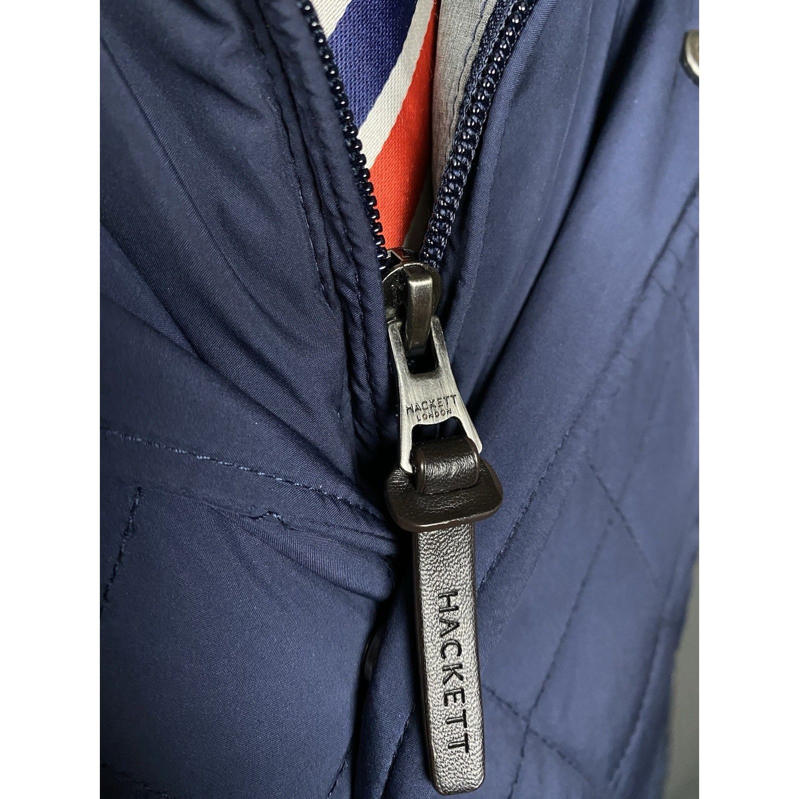 Hackett Hackett London Men's Blue Quilted Lined Insulated Waterproof Size US XL / EU 56 / 4 - 7 Thumbnail