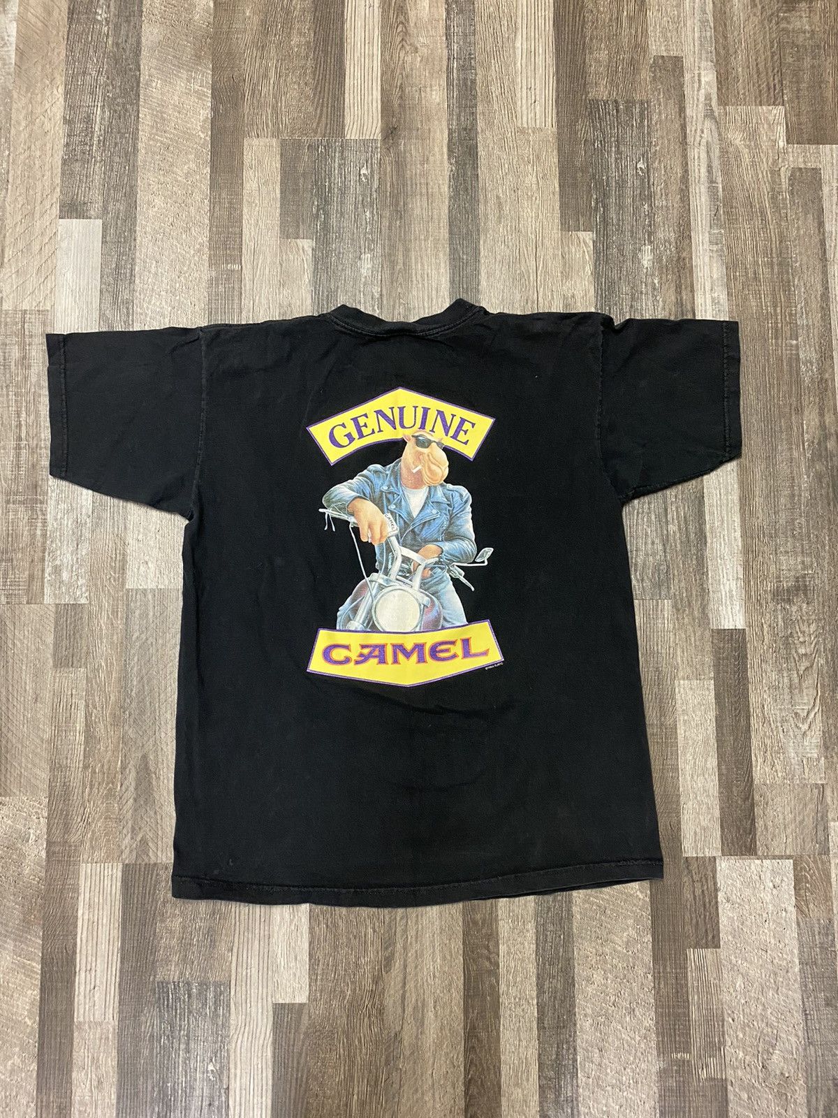 Camel Vintage 1994 Camel Genuine Taste Biker Made in USA T Shirt Size US XL / EU 56 / 4 - 2 Thumbnail