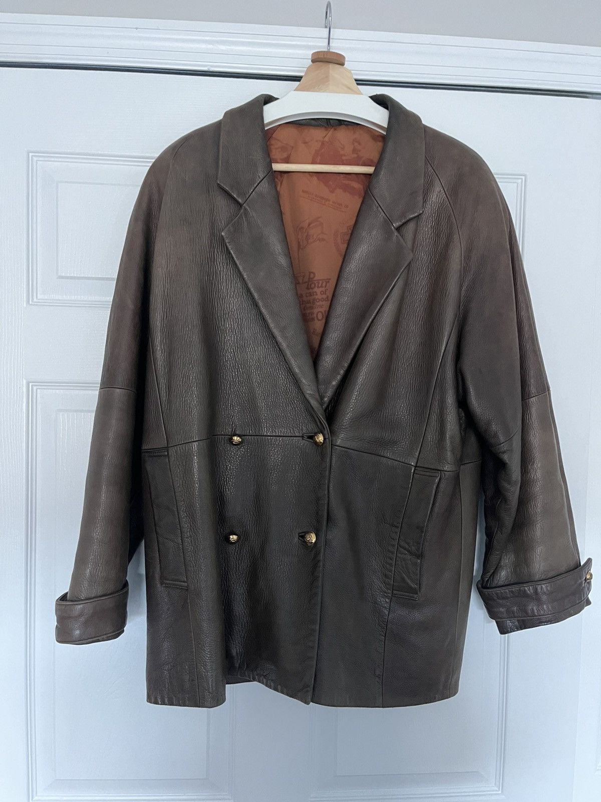 Harley Davidson Vintage Harley Davidson Double Breasted Leather Jacket Size US L / EU 52-54 / 3 - 1 Thumbnail