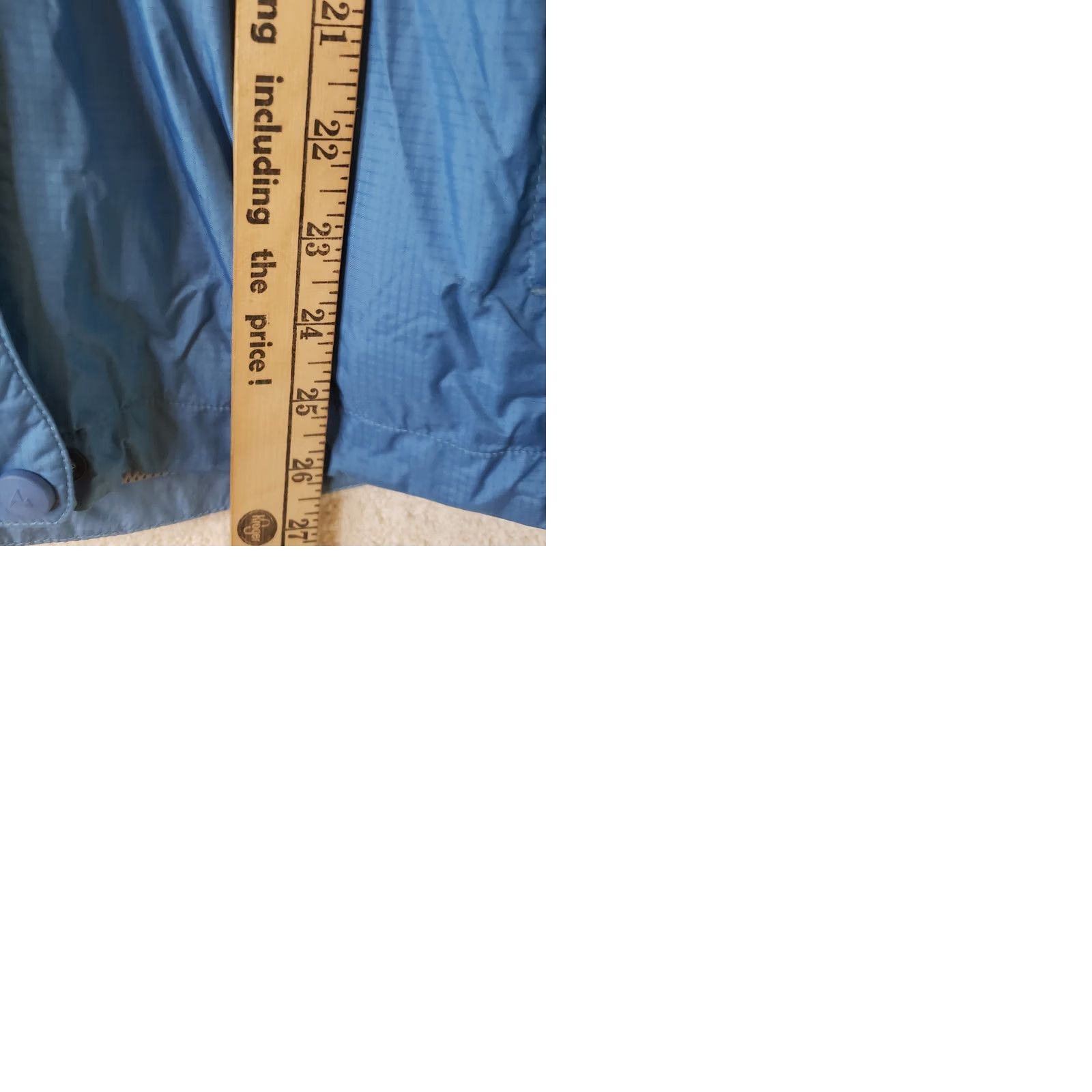 Marmot Marmot Wind Rain Jacket Women's M Blue Full Zip Hooded Neoprene Cuffs Windbreaker Rain Coat Casual Travel Size M / US 6-8 / IT 42-44 - 12 Thumbnail