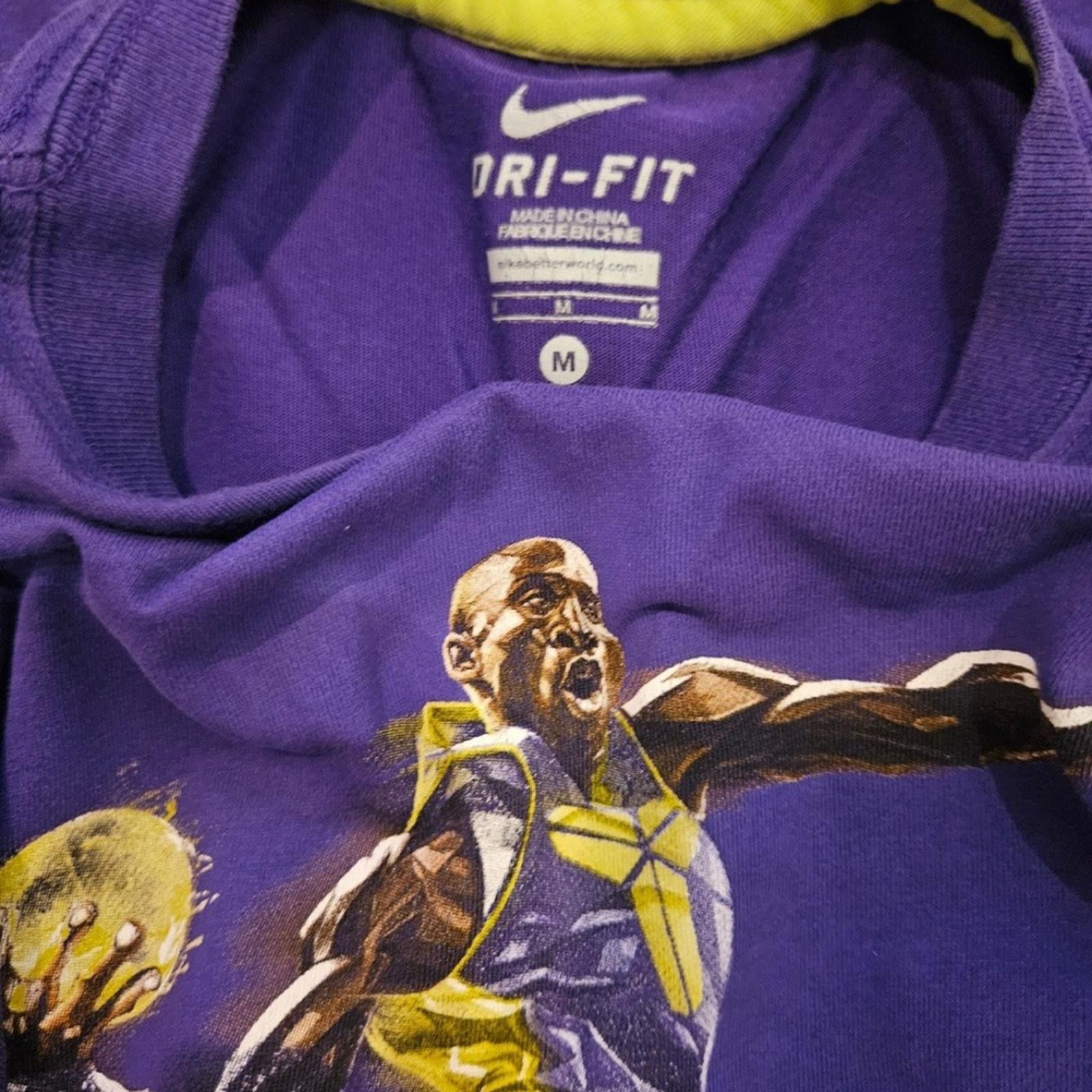 Nike Nike KOBE Bryant Dri-Fit Youth Medium Purple LA Dunk Shirt Size US M / EU 48-50 / 2 - 3 Thumbnail