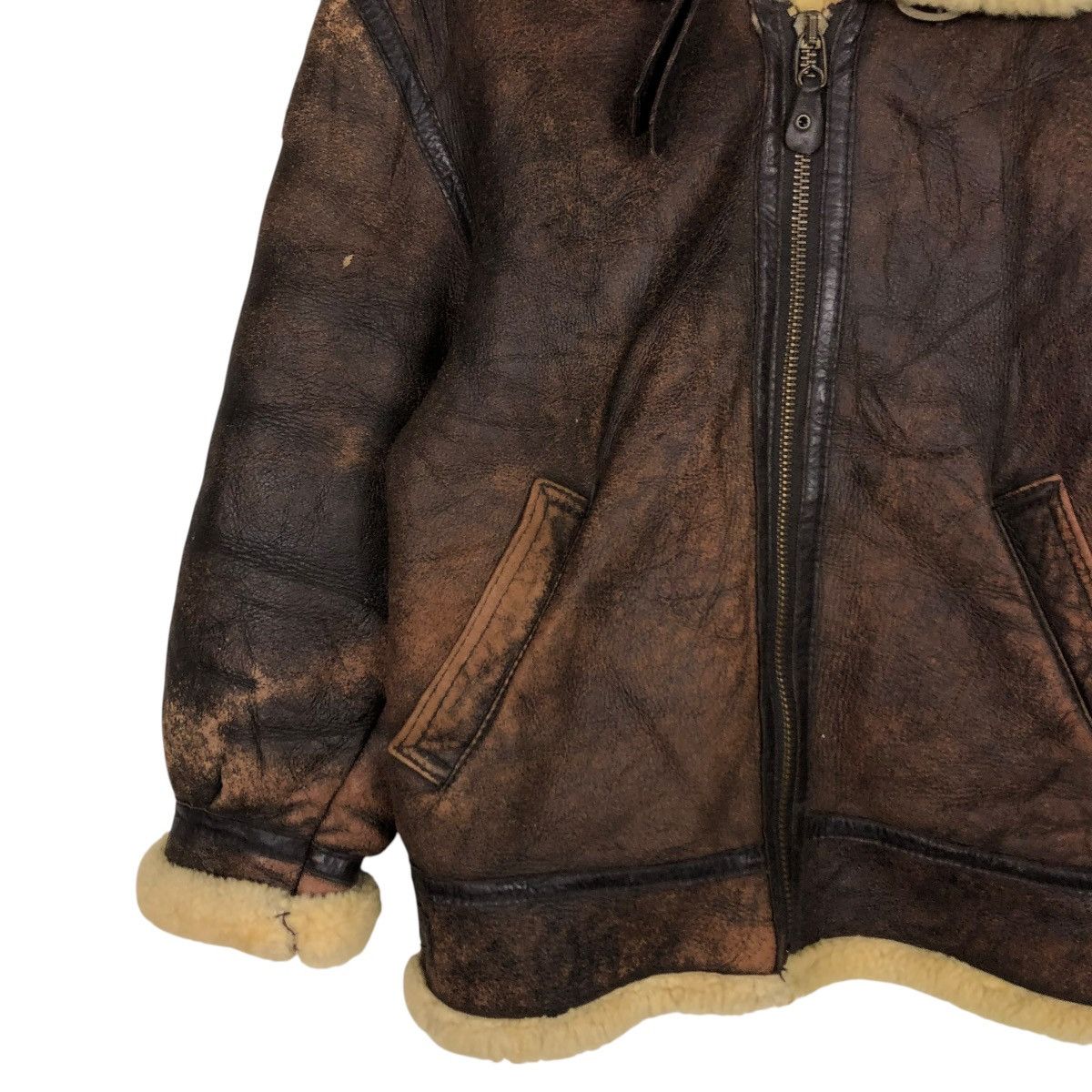 Aero Leathers 🔥VINTAGE LEATHER JACKET SHEARLING B-3 MEN’S ROBO ISSEYMIYAKE Size US M / EU 48-50 / 2 - 6 Thumbnail